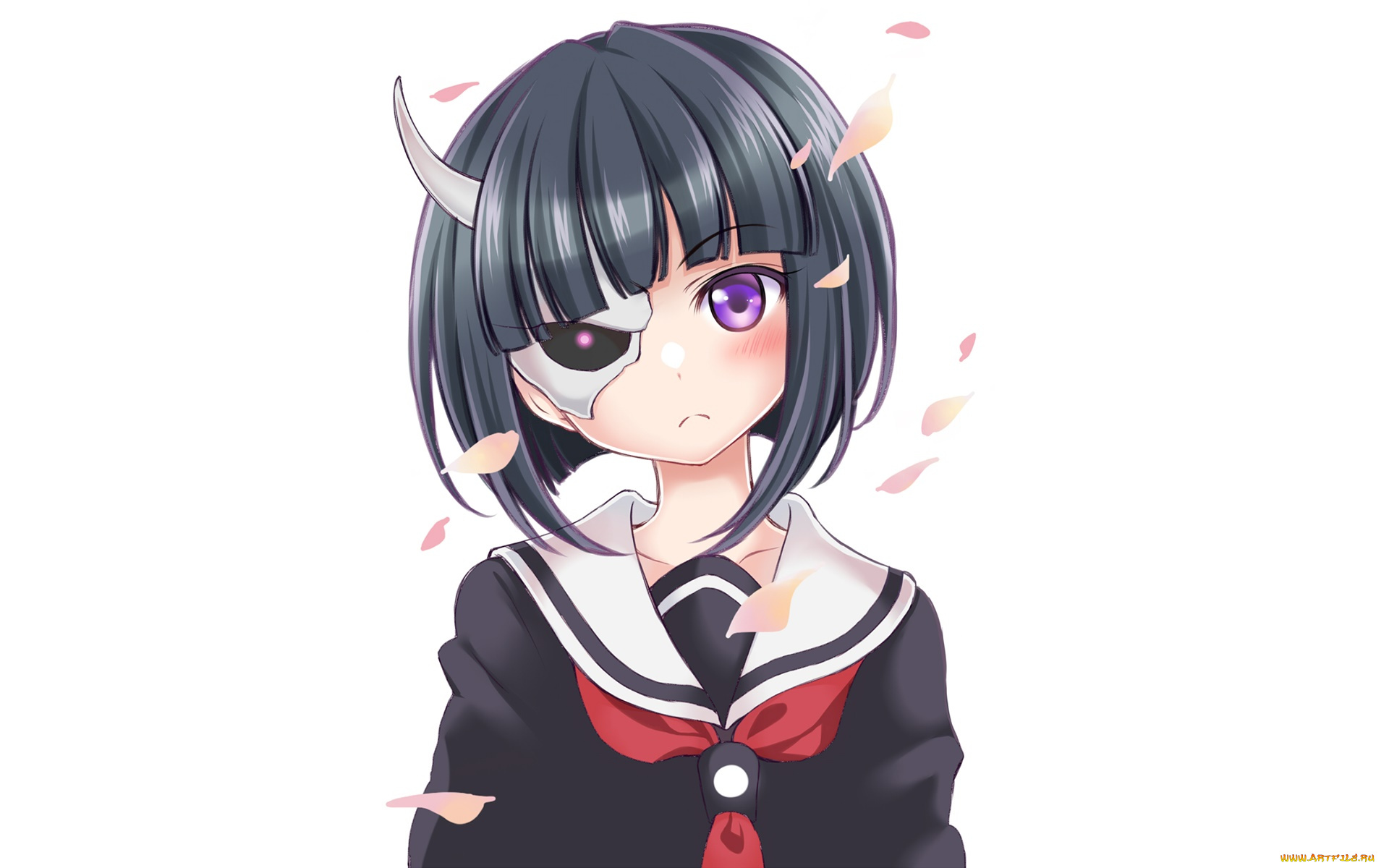 аниме, busou, shoujo, machiavellianism, девушка, фон, взгляд