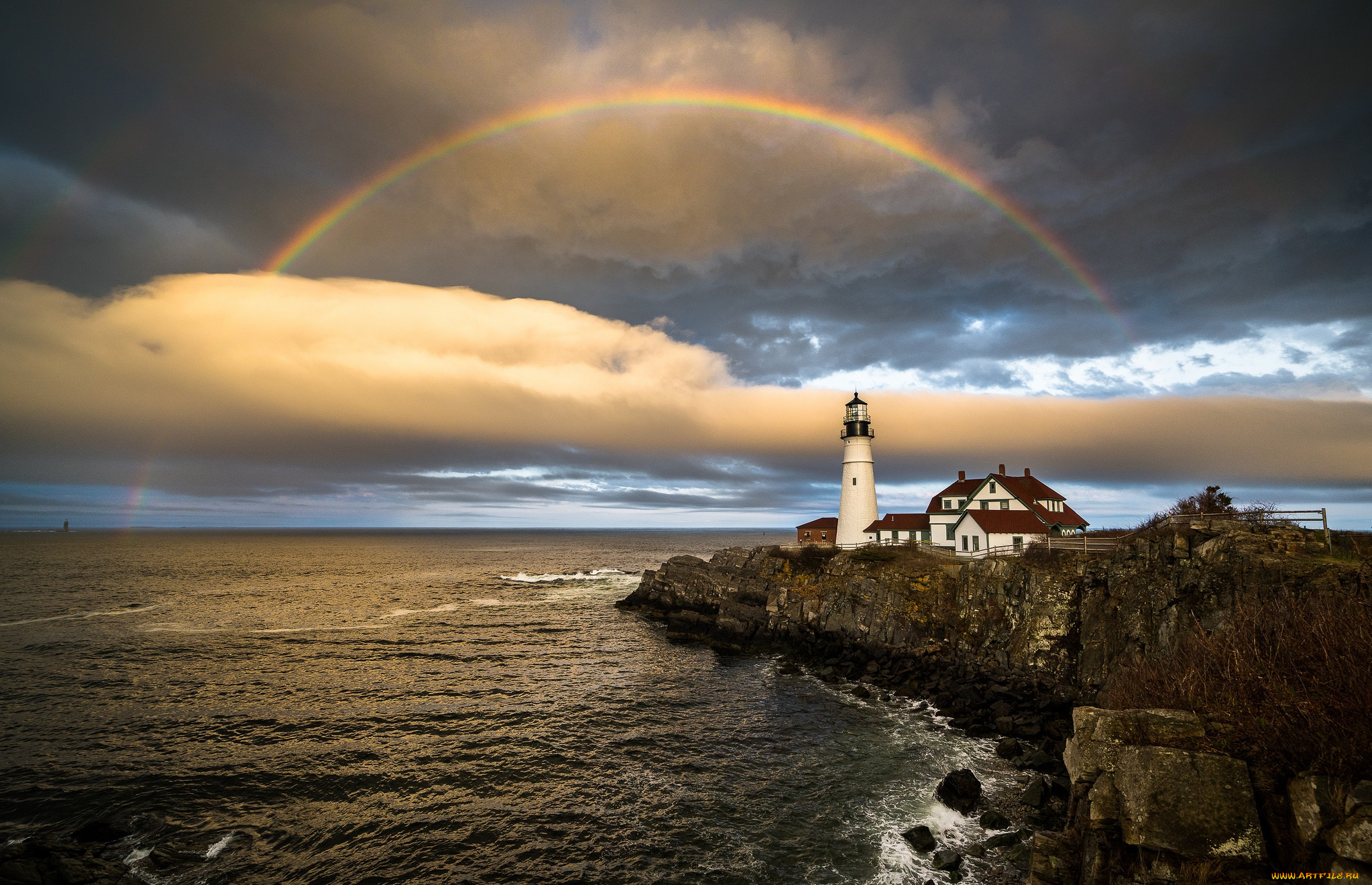 природа, маяки, берег, море