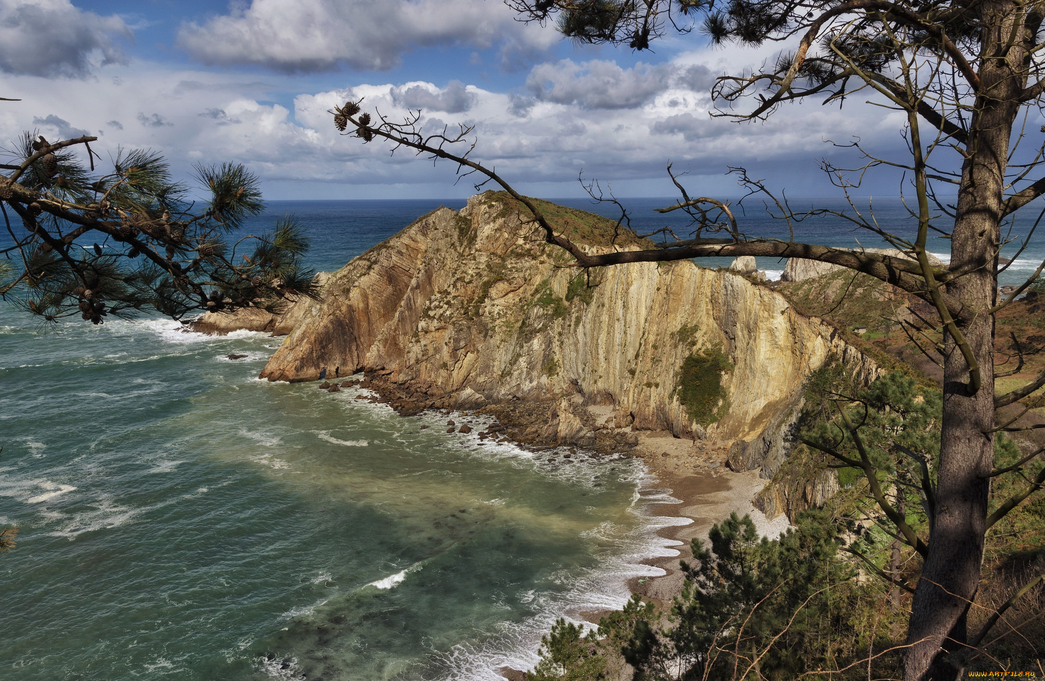 природа, побережье, берег, море