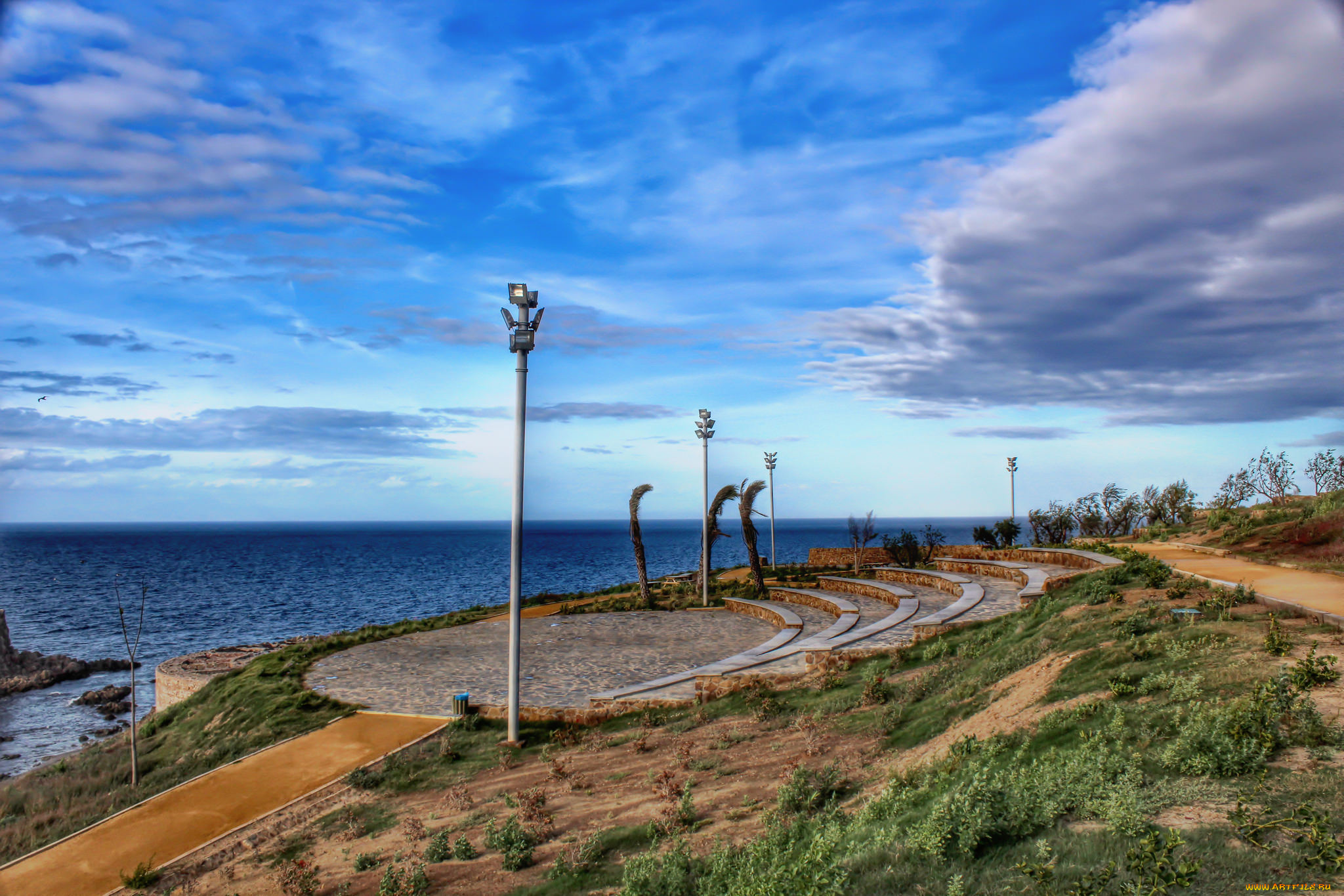 природа, побережье, берег, море