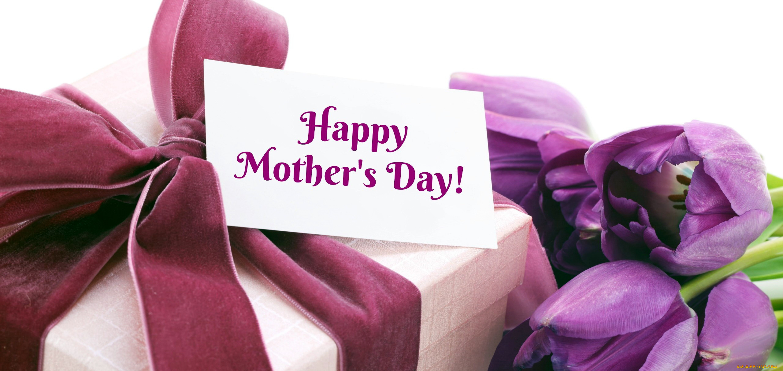 праздничные, день, матери, тюльпаны, лента, записка, надпись