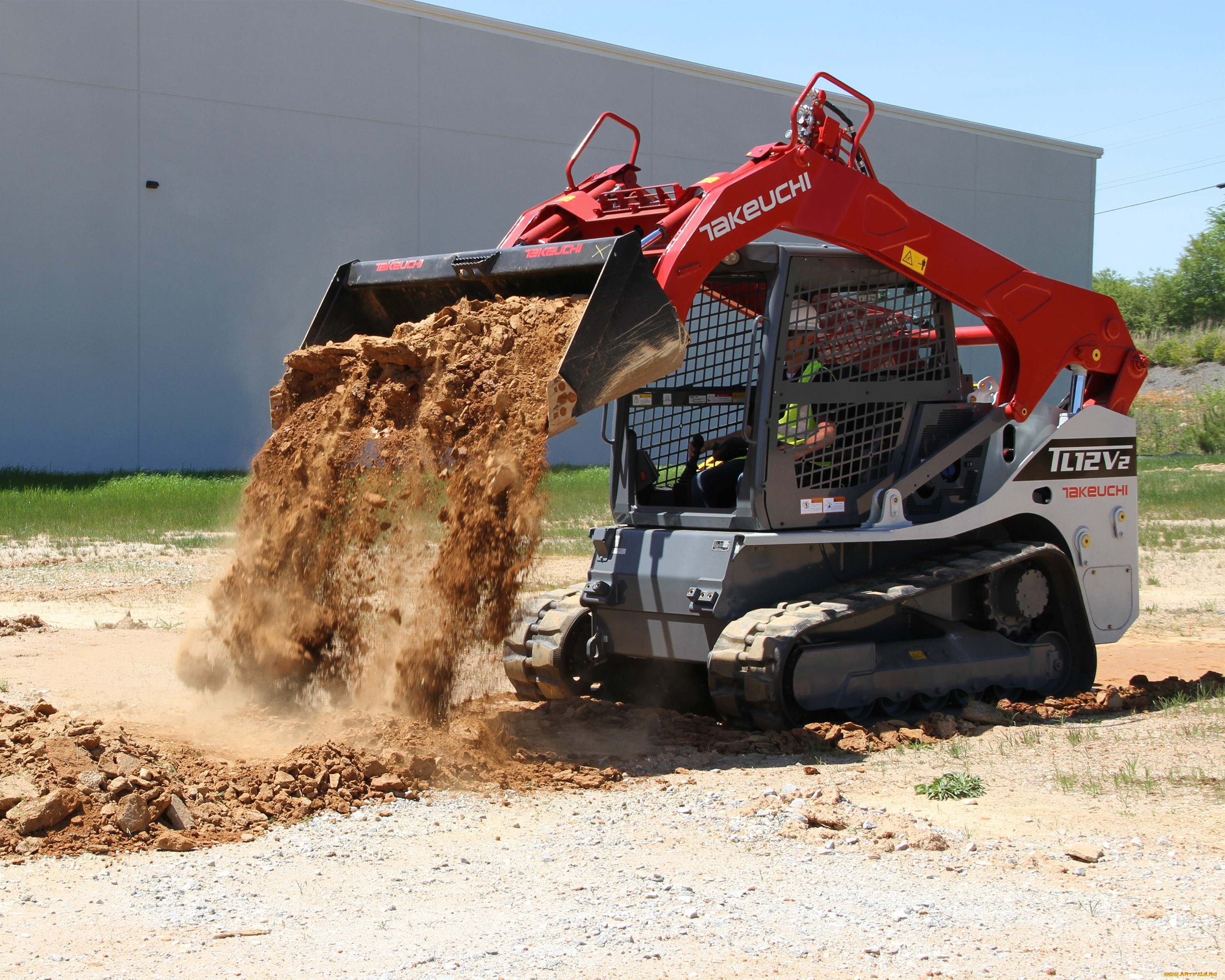 техника, фронтальные, погрузчики, takeuchi