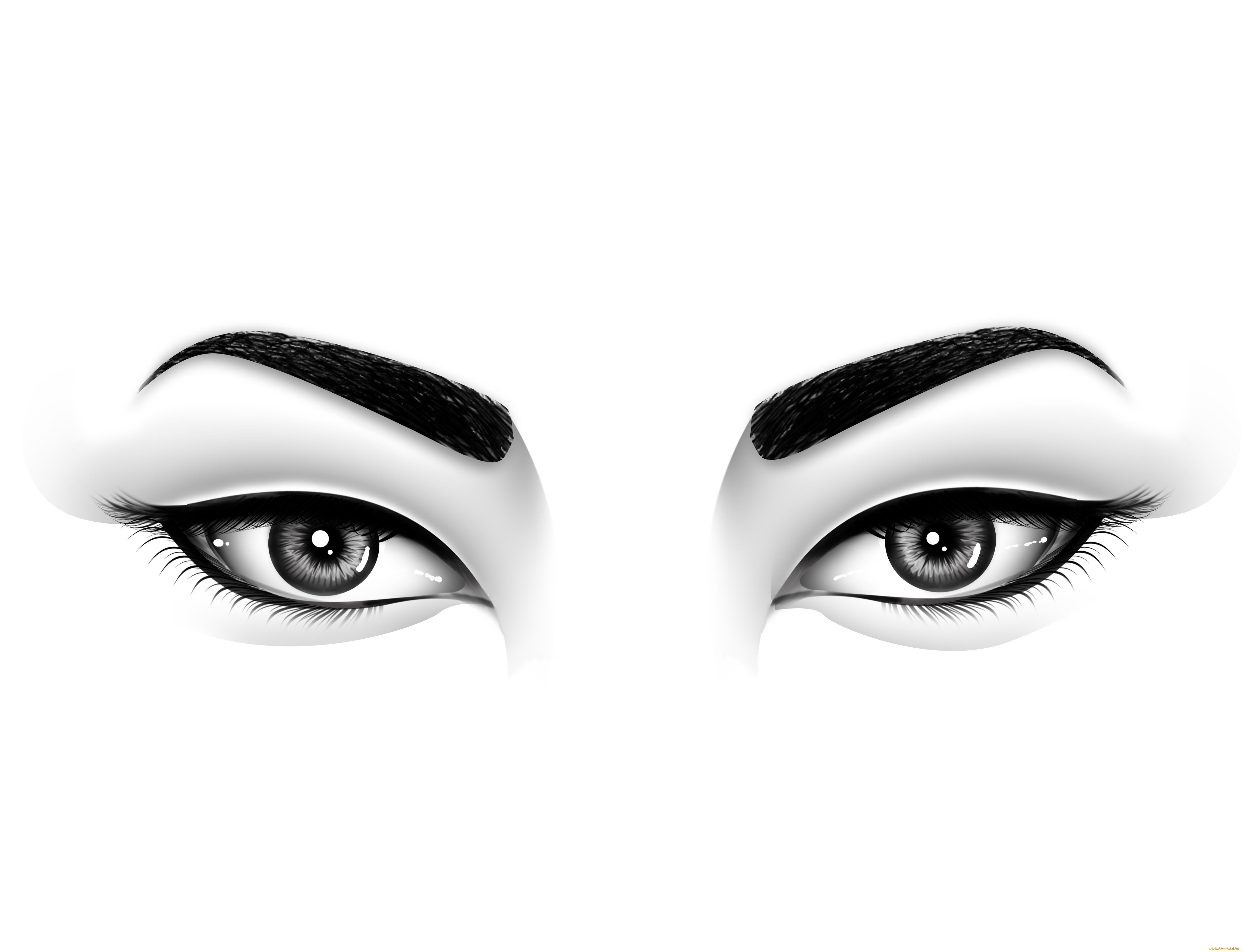 рисованное, минимализм, глаза