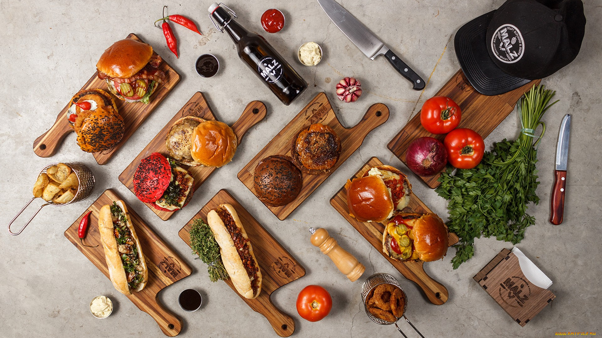 еда, бутерброды, , гамбургеры, , канапе, снедь, помидоры, томаты