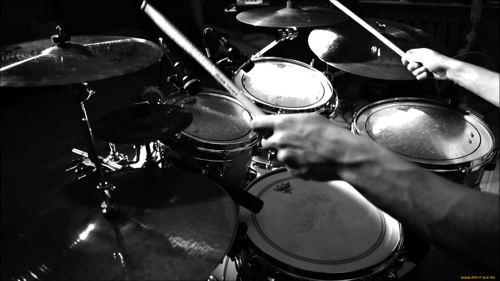 музыка, -музыкальные, инструменты, руки, барабан