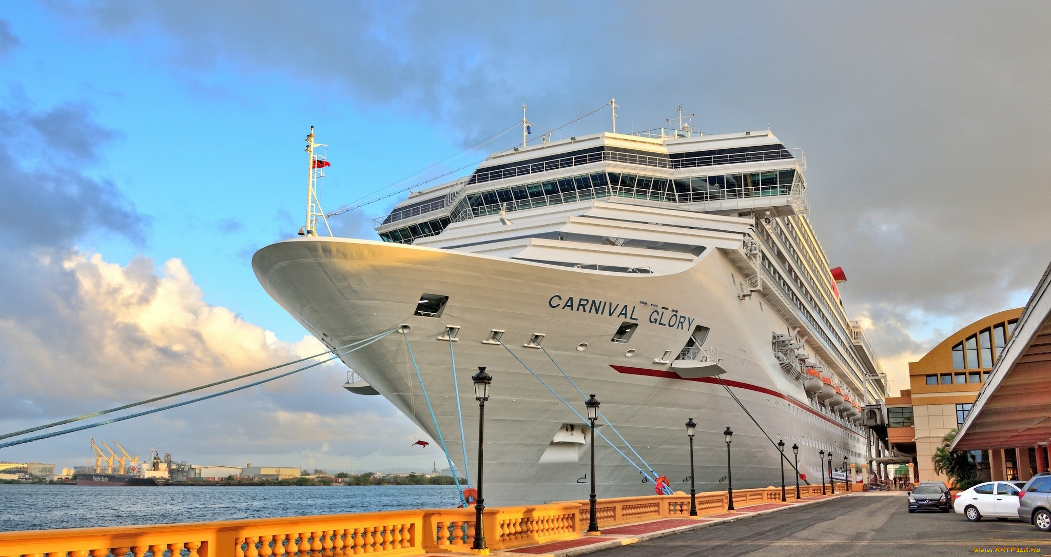 корабли, лайнеры, лайнер, вечер, корабль, пристань