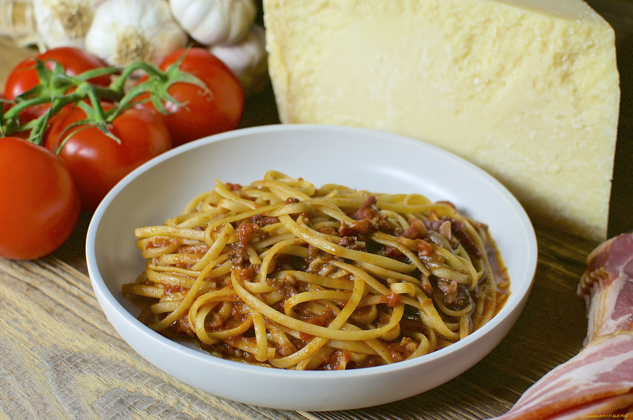 еда, макаронные, блюда, снедь, помидоры, томаты