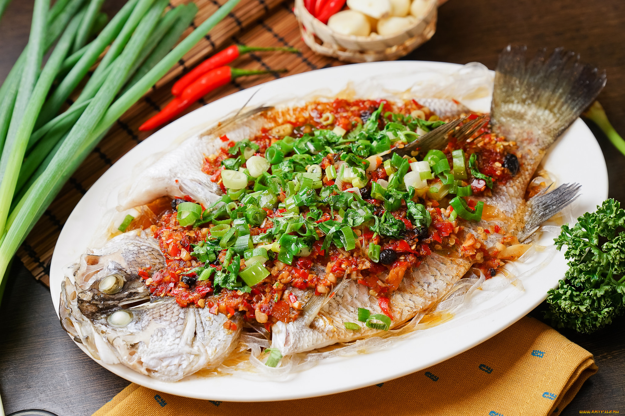 еда, рыбные, блюда, , с, морепродуктами, снедь