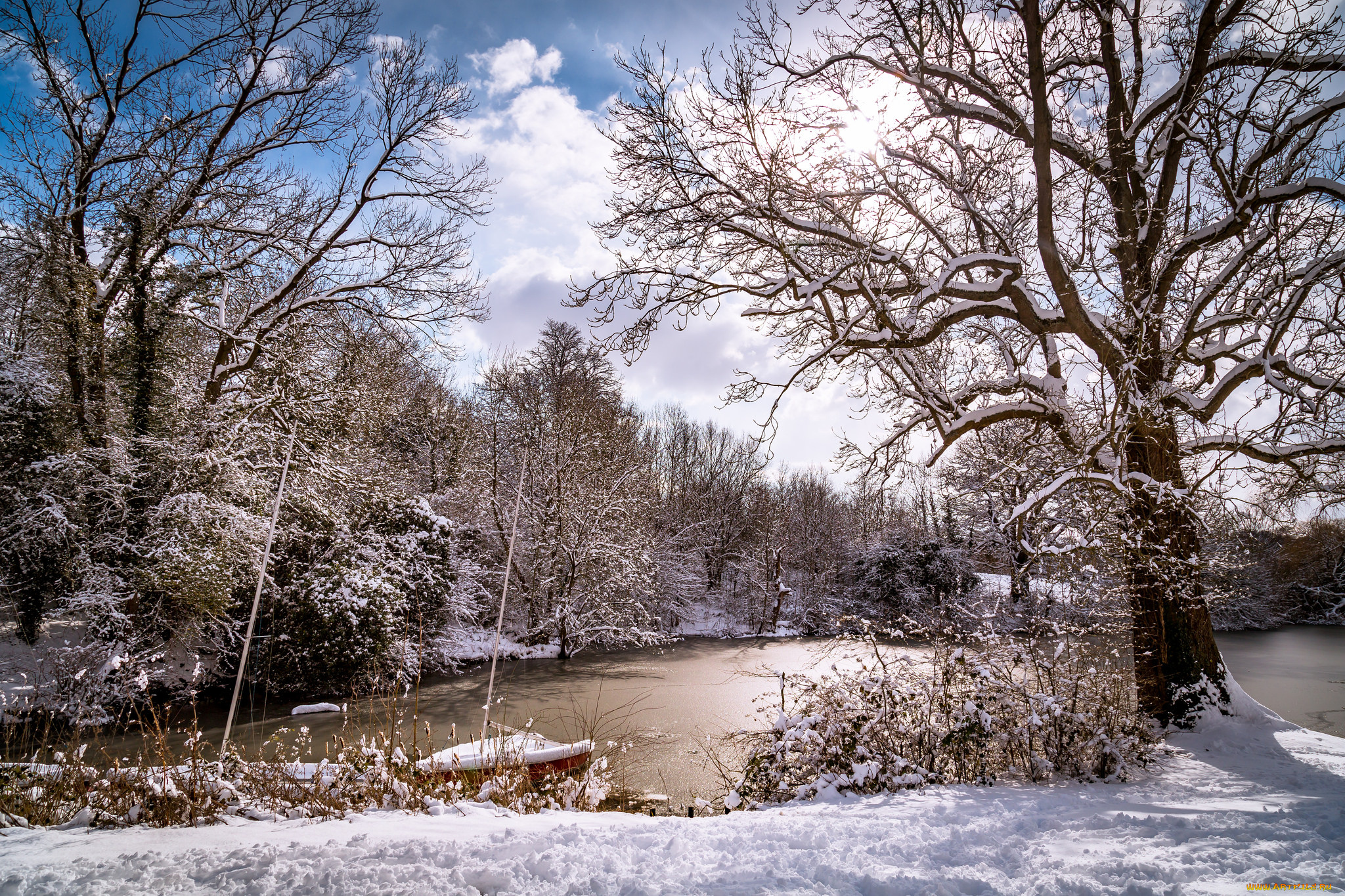 природа, зима, простор