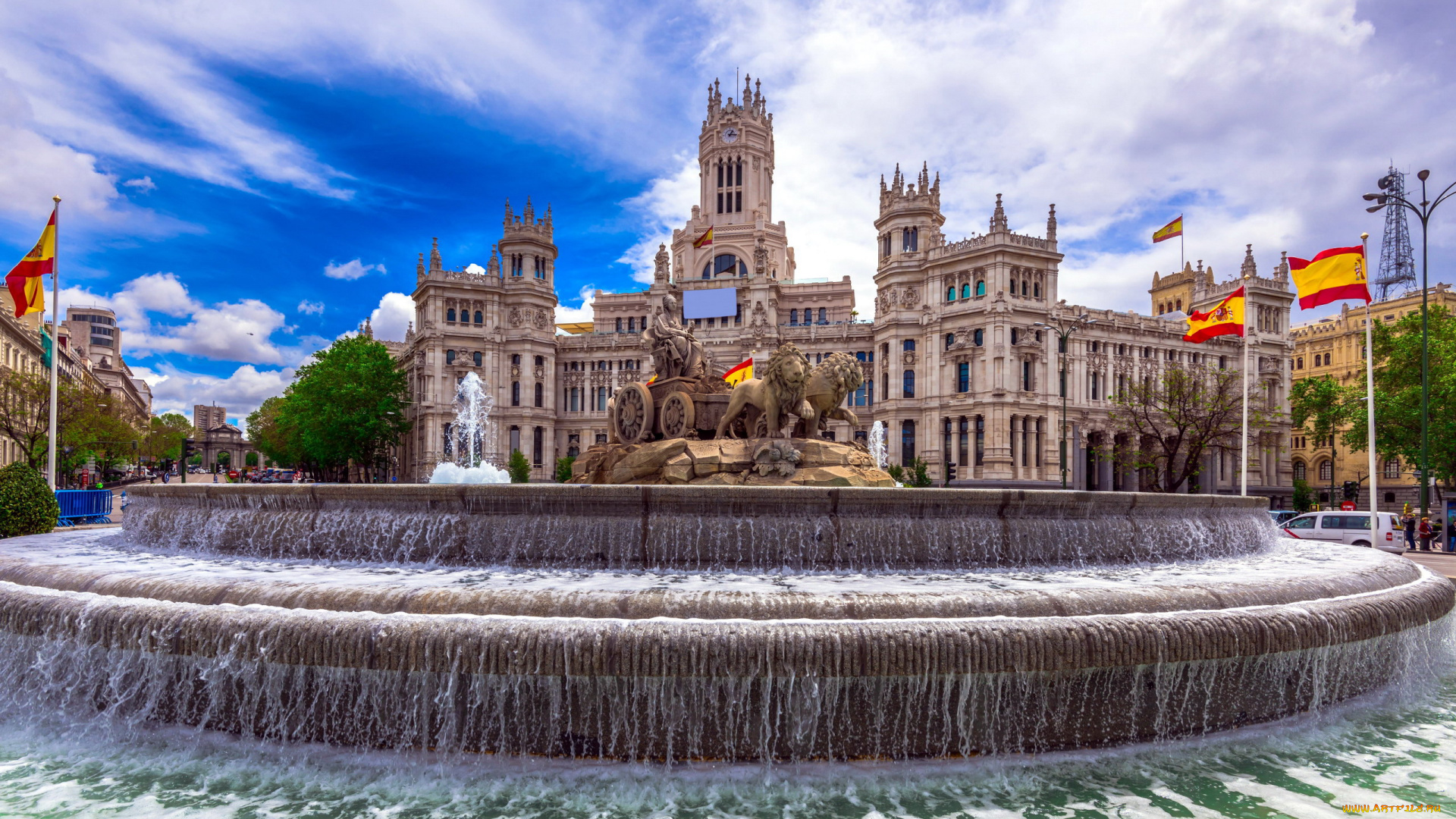 cibeles, square, города, мадрид, , испания, cibeles, square