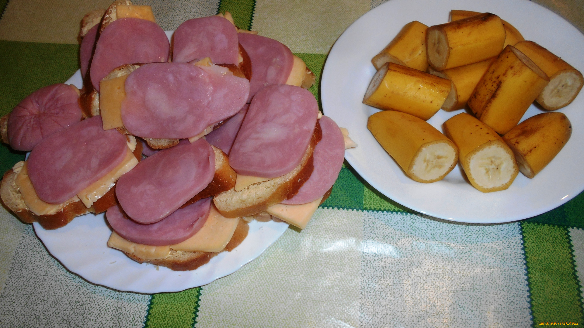 еда, бутерброды, , гамбургеры, , канапе, колбаса, хлеб, бананы, сыр