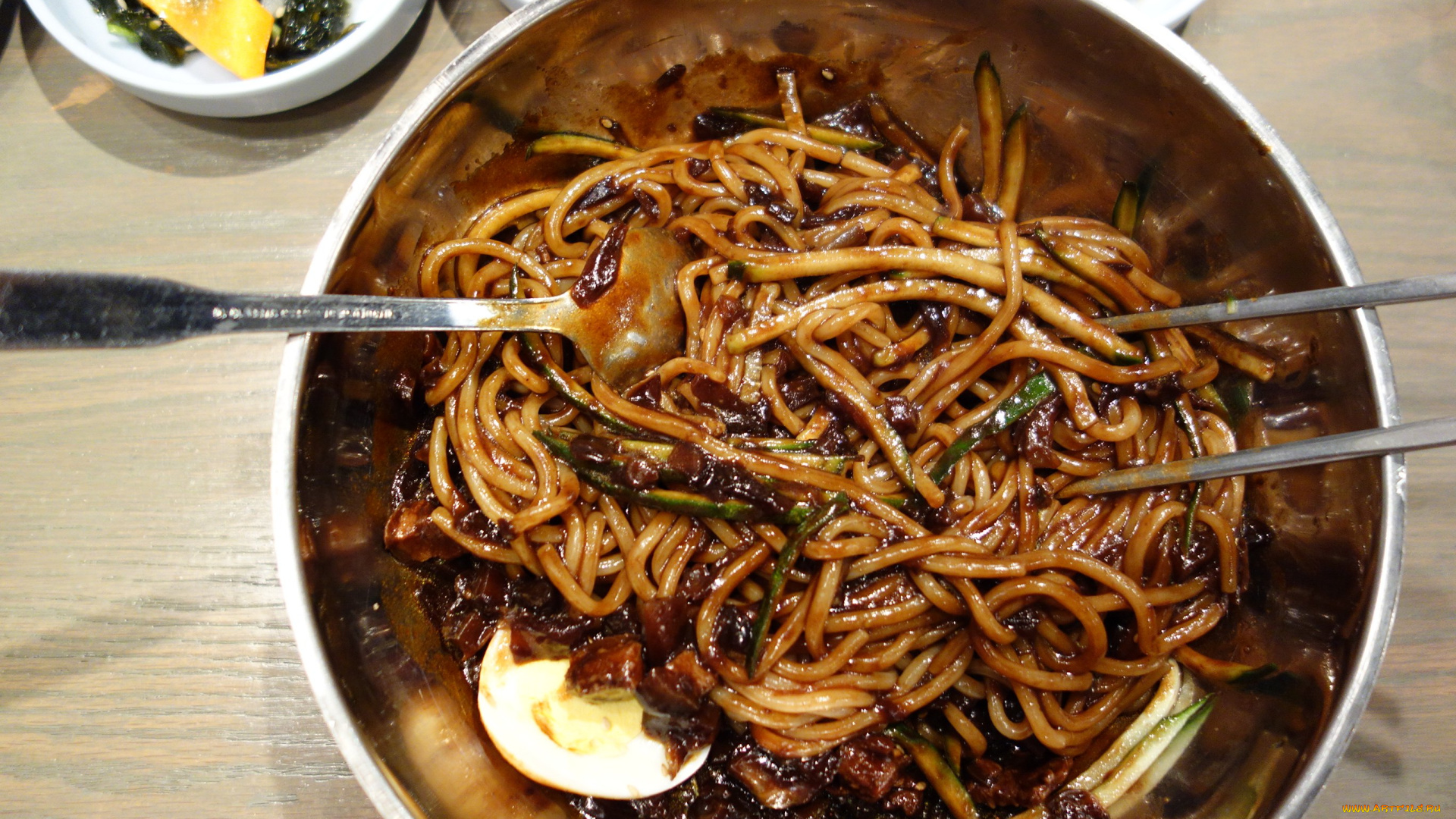 еда, макаронные, блюда, лапша, кухня, корейская