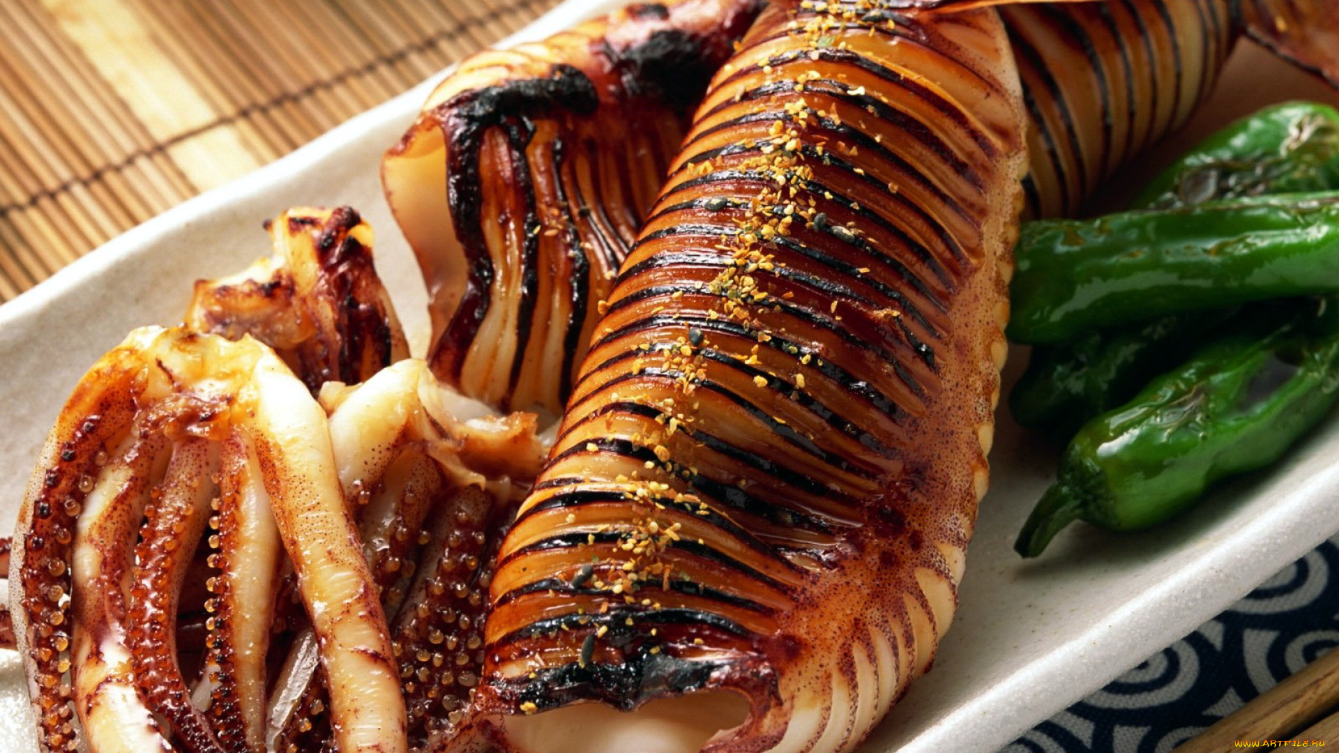 еда, рыбные, блюда, , с, морепродуктами, лобстер