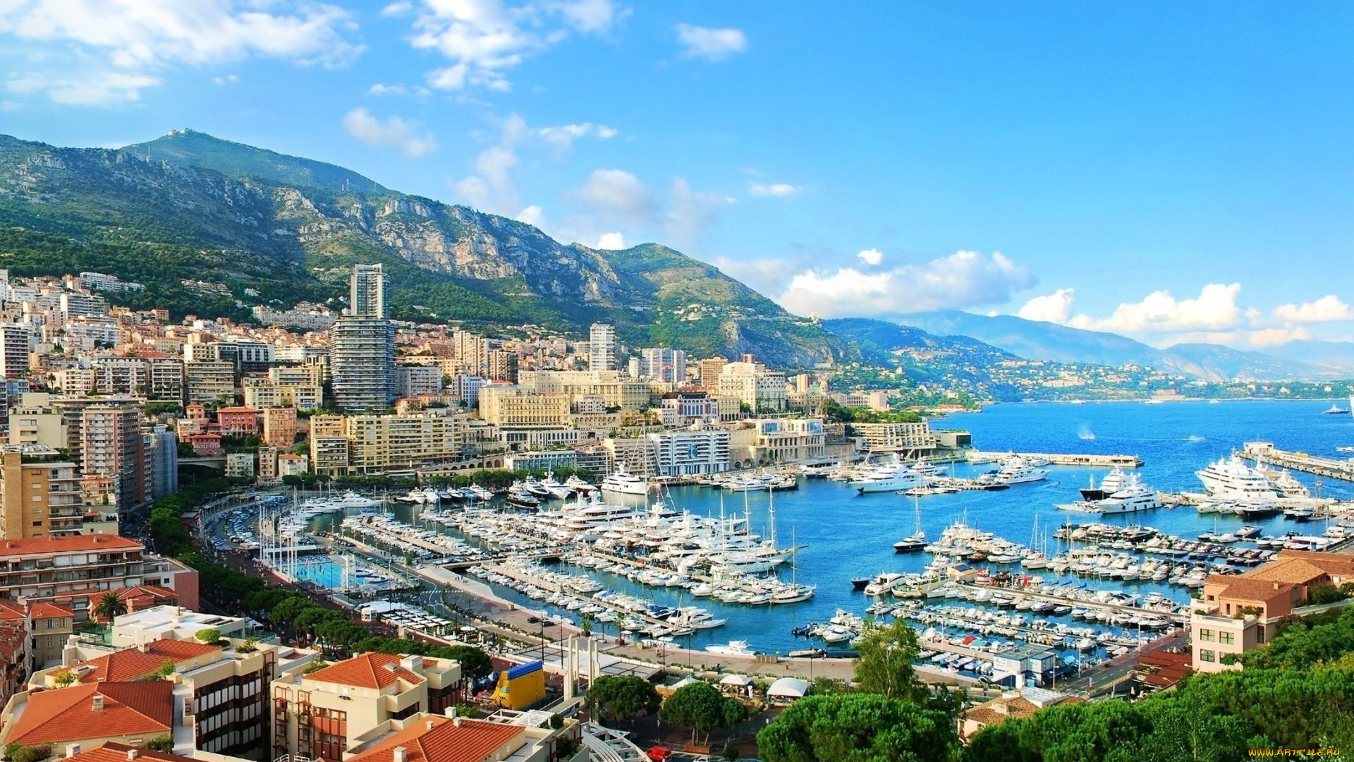 города, монте-карло, , монако, гавань