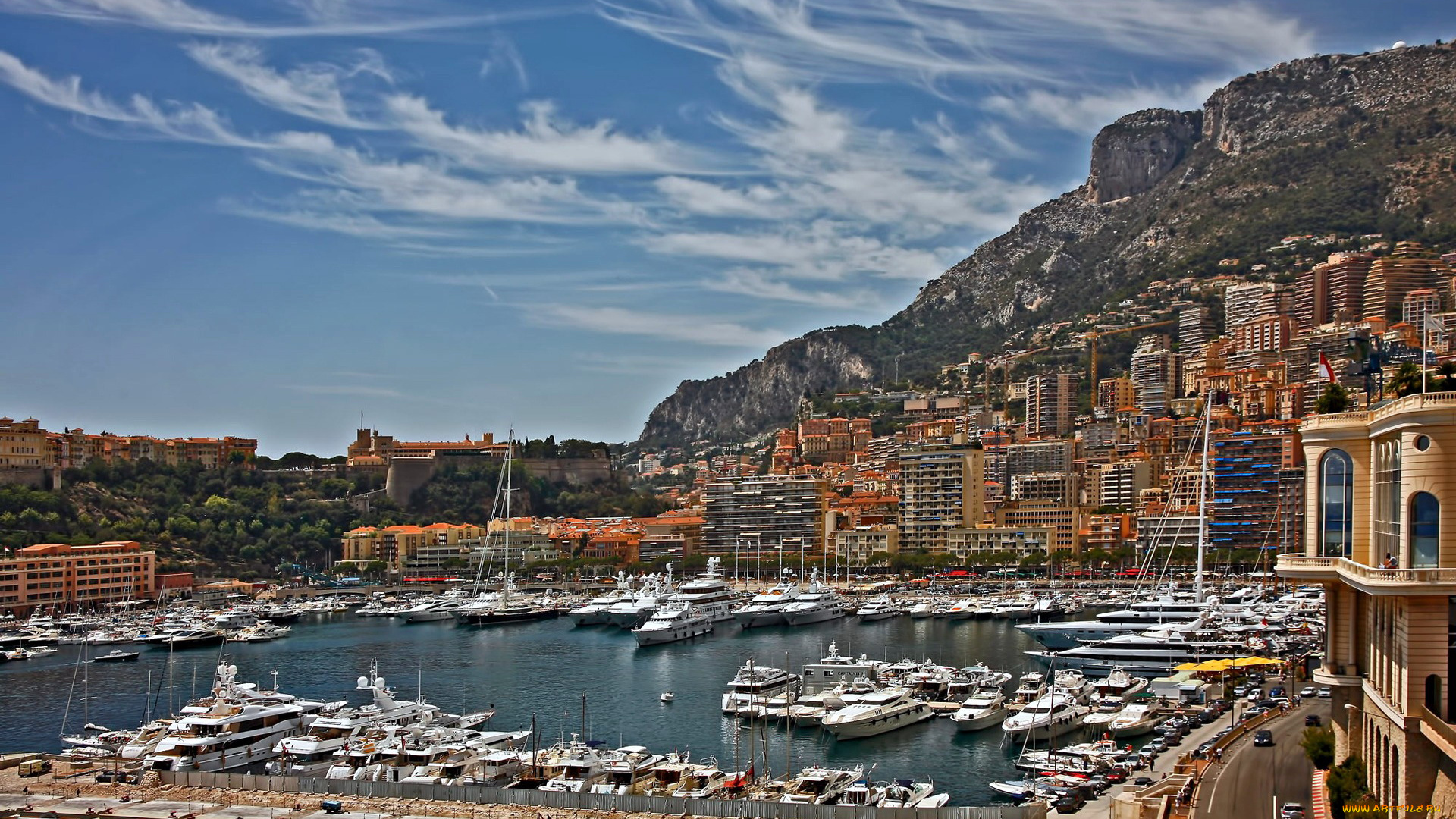 города, монте-карло, , монако, гавань