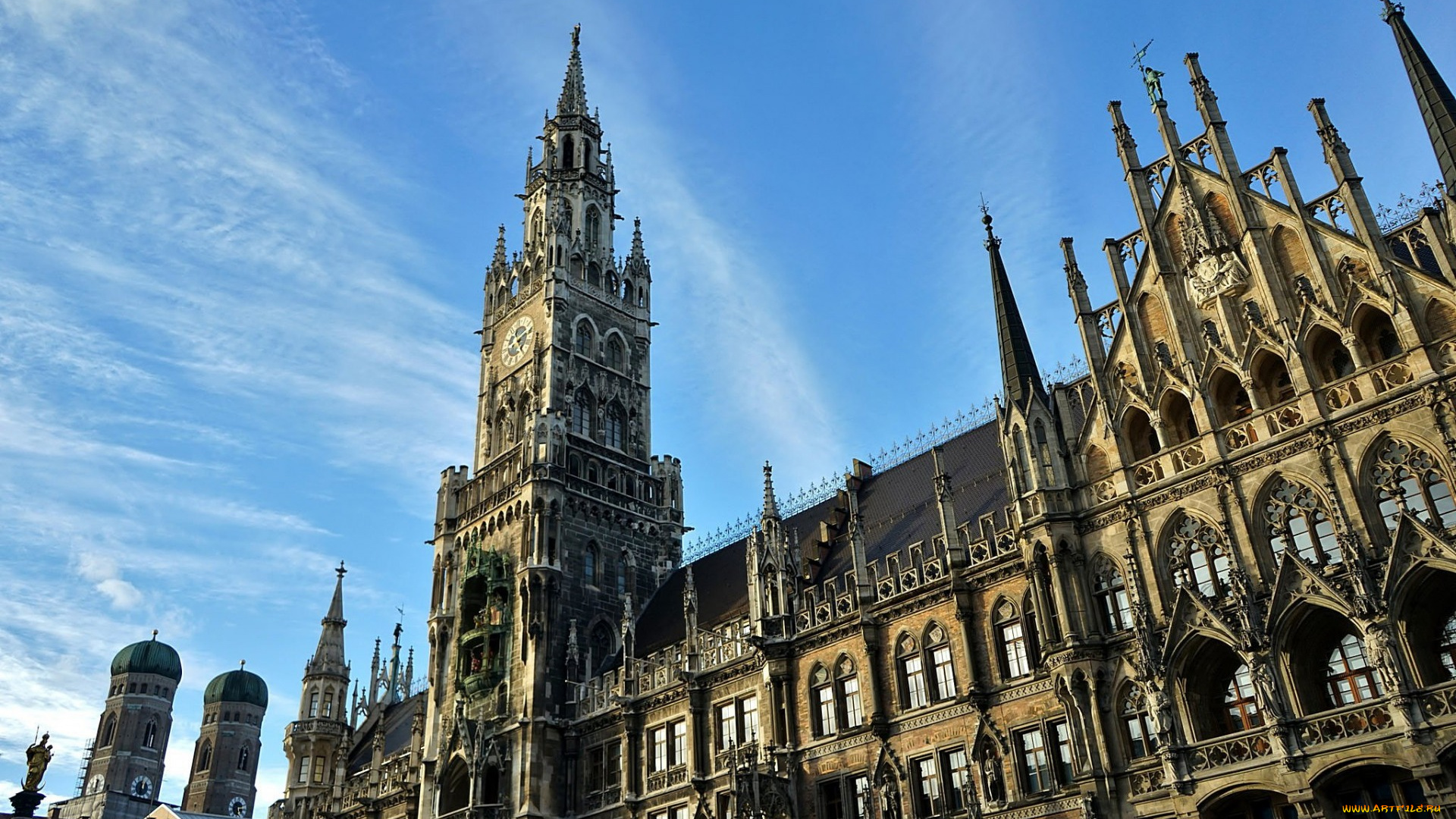 города, мюнхен, , германия, собор