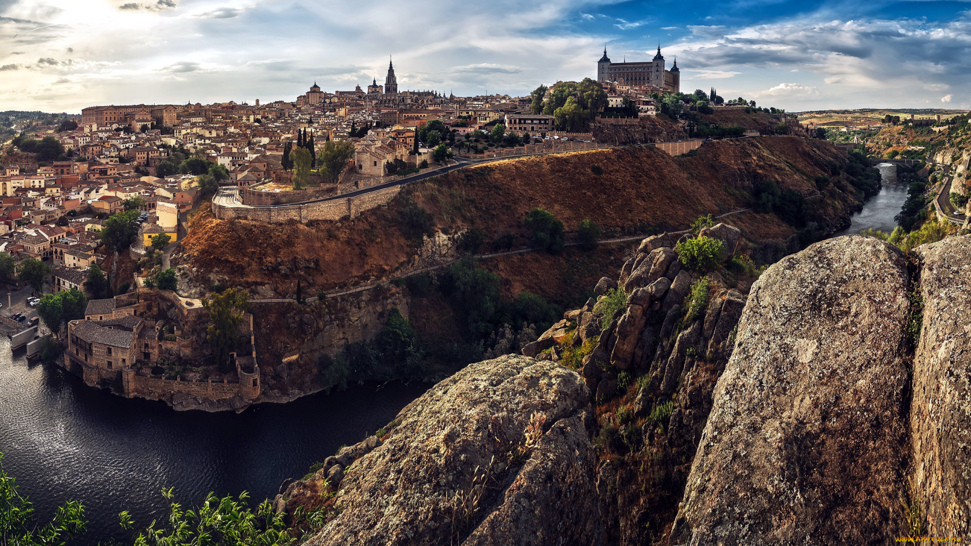 города, толедо, , испания, панорама