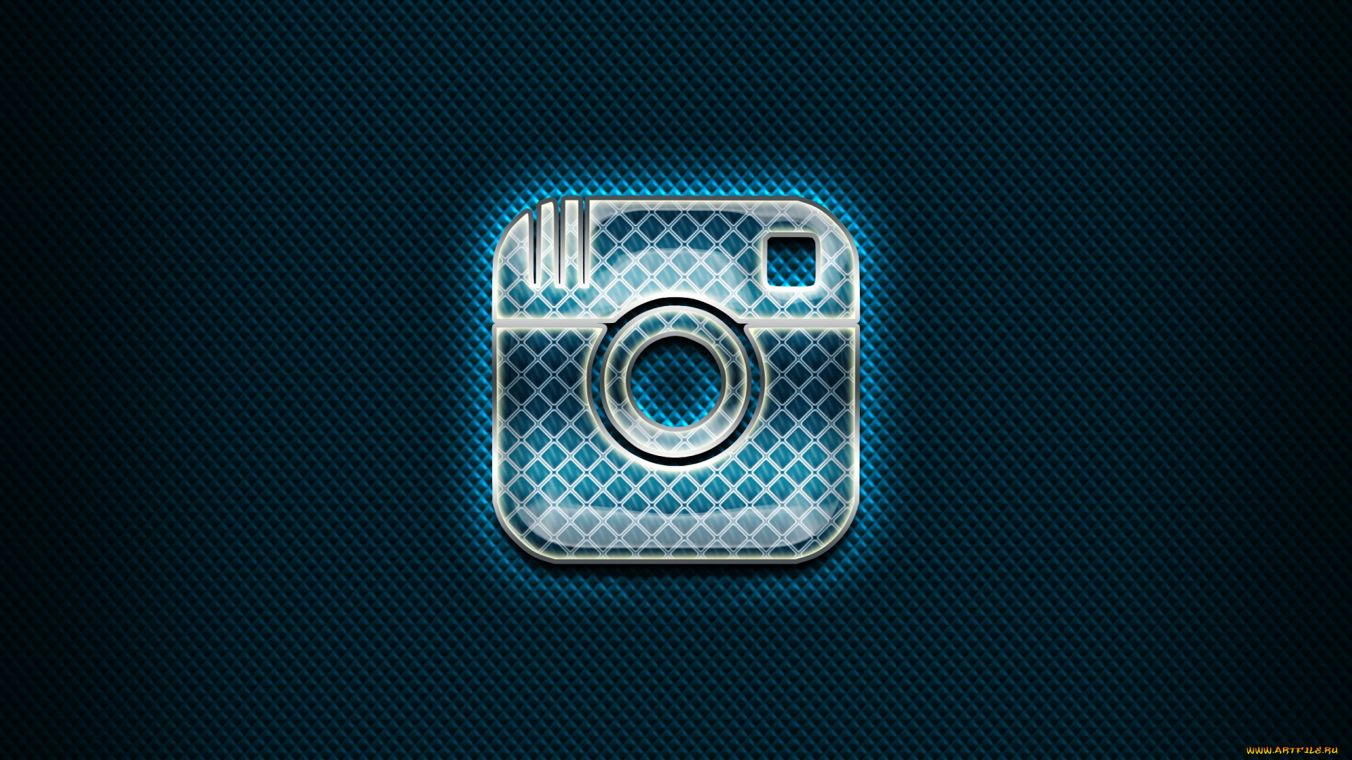 instagram, бренды, -, другое, синий, фон, стеклянный, логотип, иллюстрации, социальные, сети