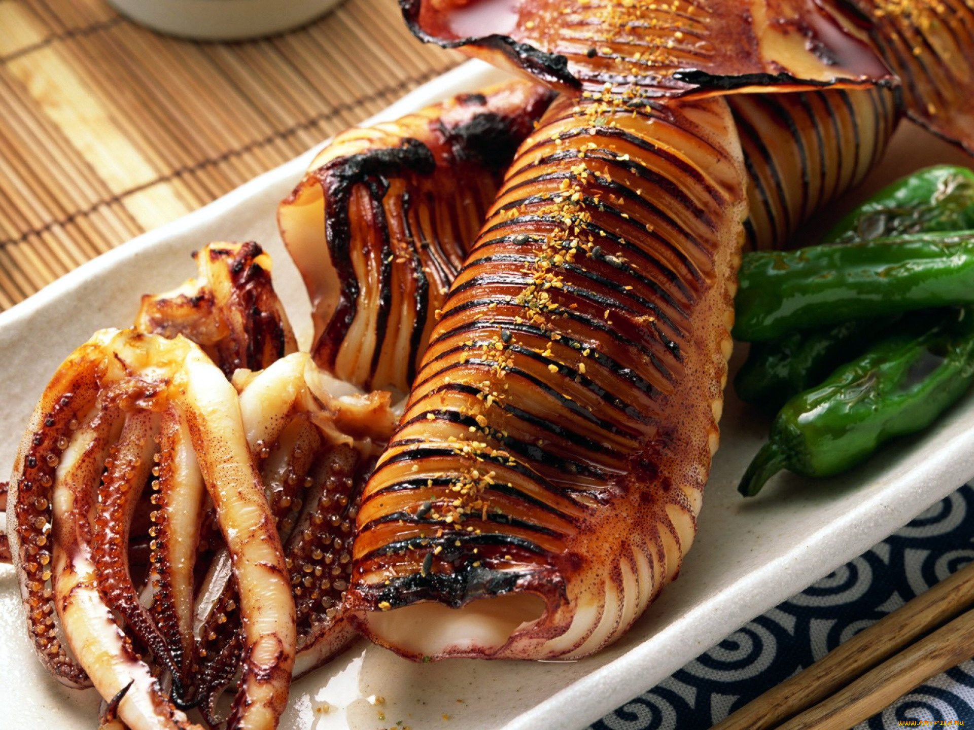 еда, рыбные, блюда, , с, морепродуктами, лобстер