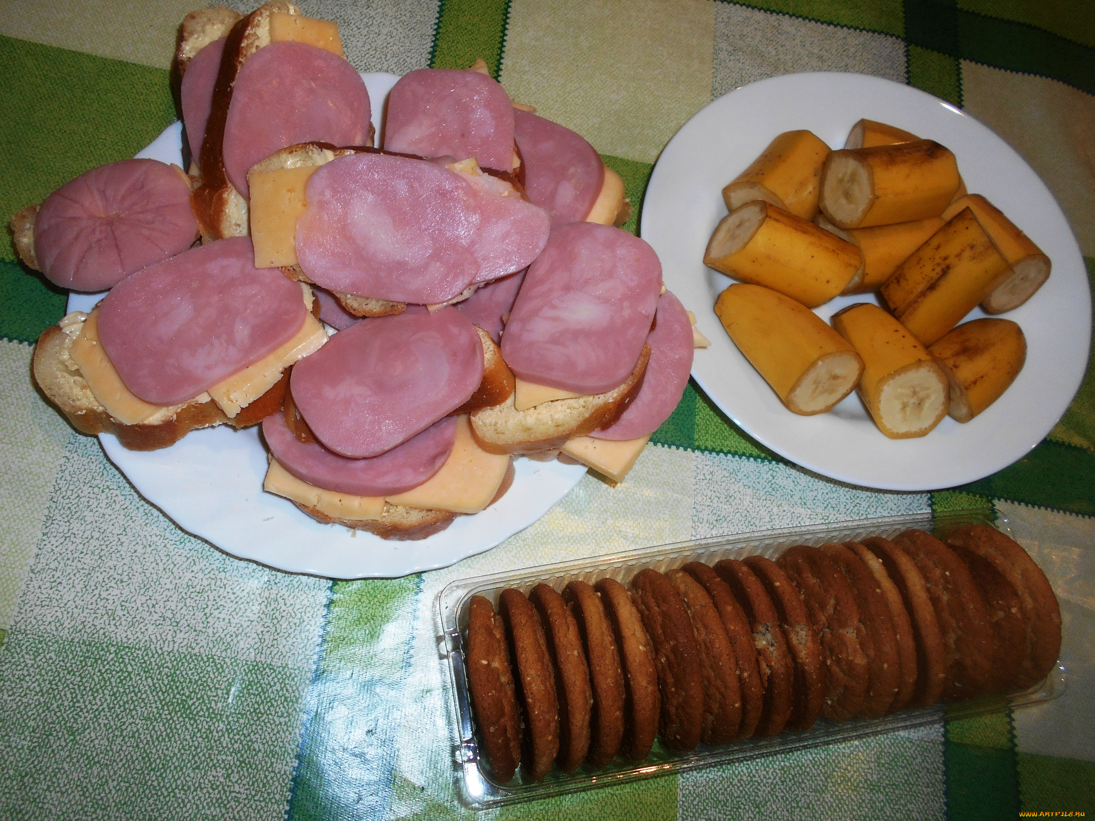 еда, бутерброды, , гамбургеры, , канапе, хлеб, сыр, колбаса, печенье, бананы