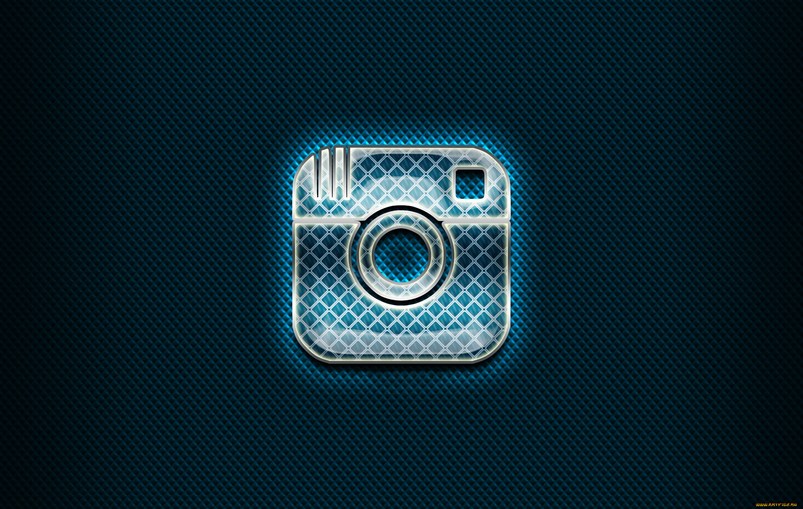 instagram, бренды, -, другое, синий, фон, стеклянный, логотип, иллюстрации, социальные, сети