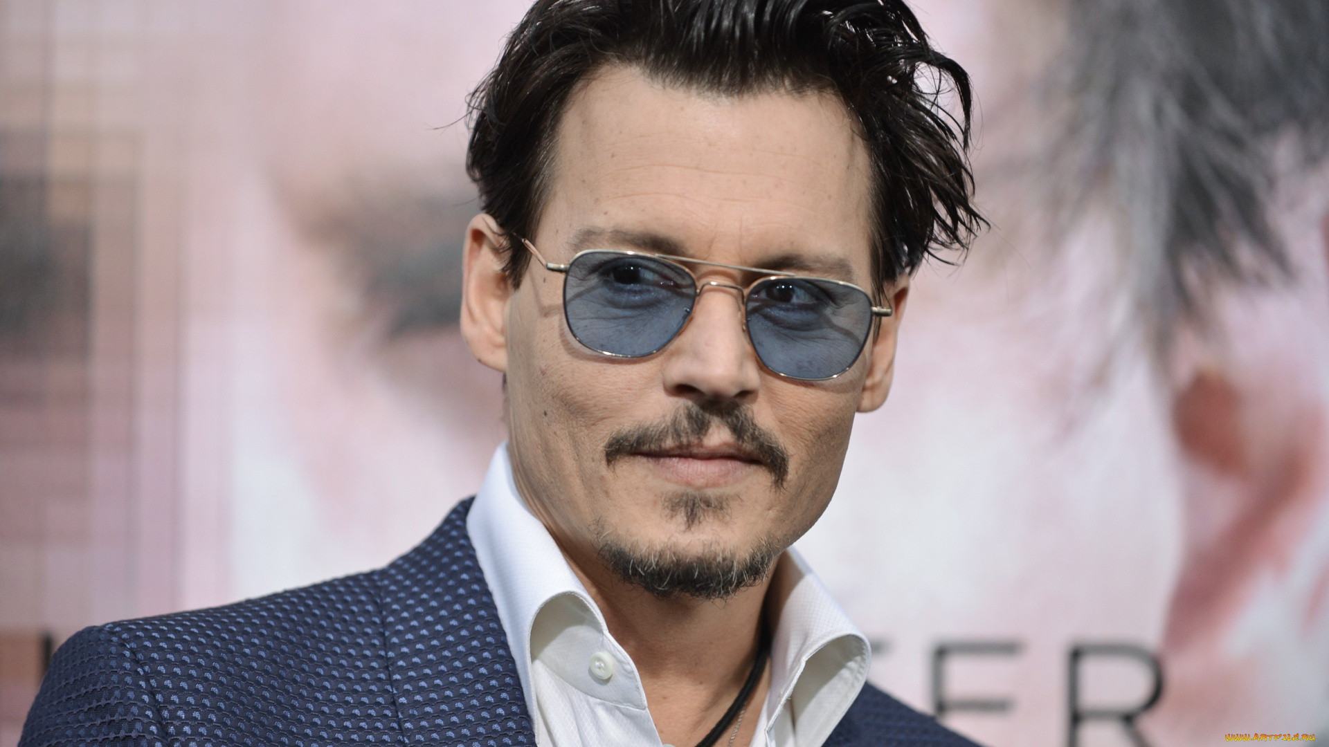 мужчины, johnny, depp, актер, лицо, очки