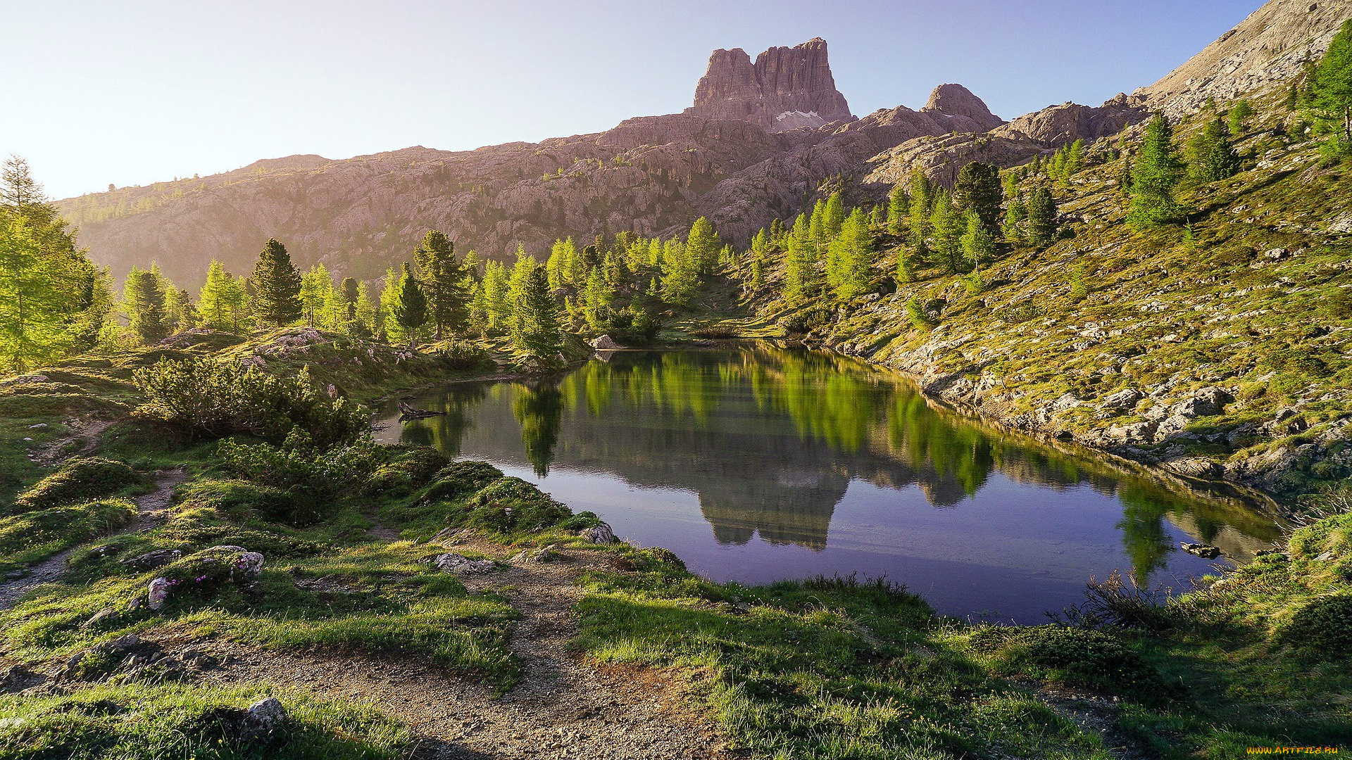 природа, реки, озера, горы, озеро, отражение