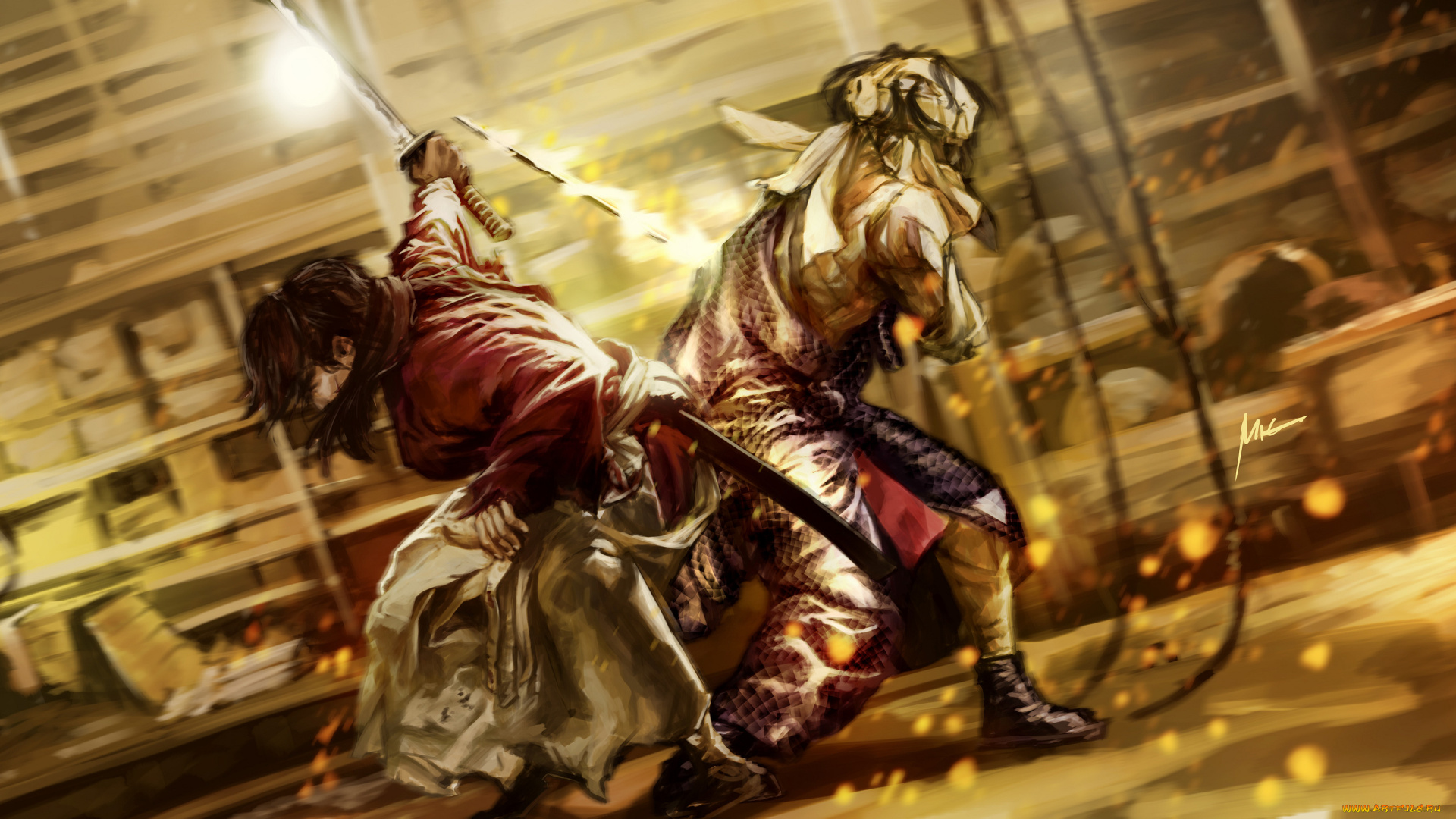 аниме, rurouni, kenshin, бродяга, кэнсин