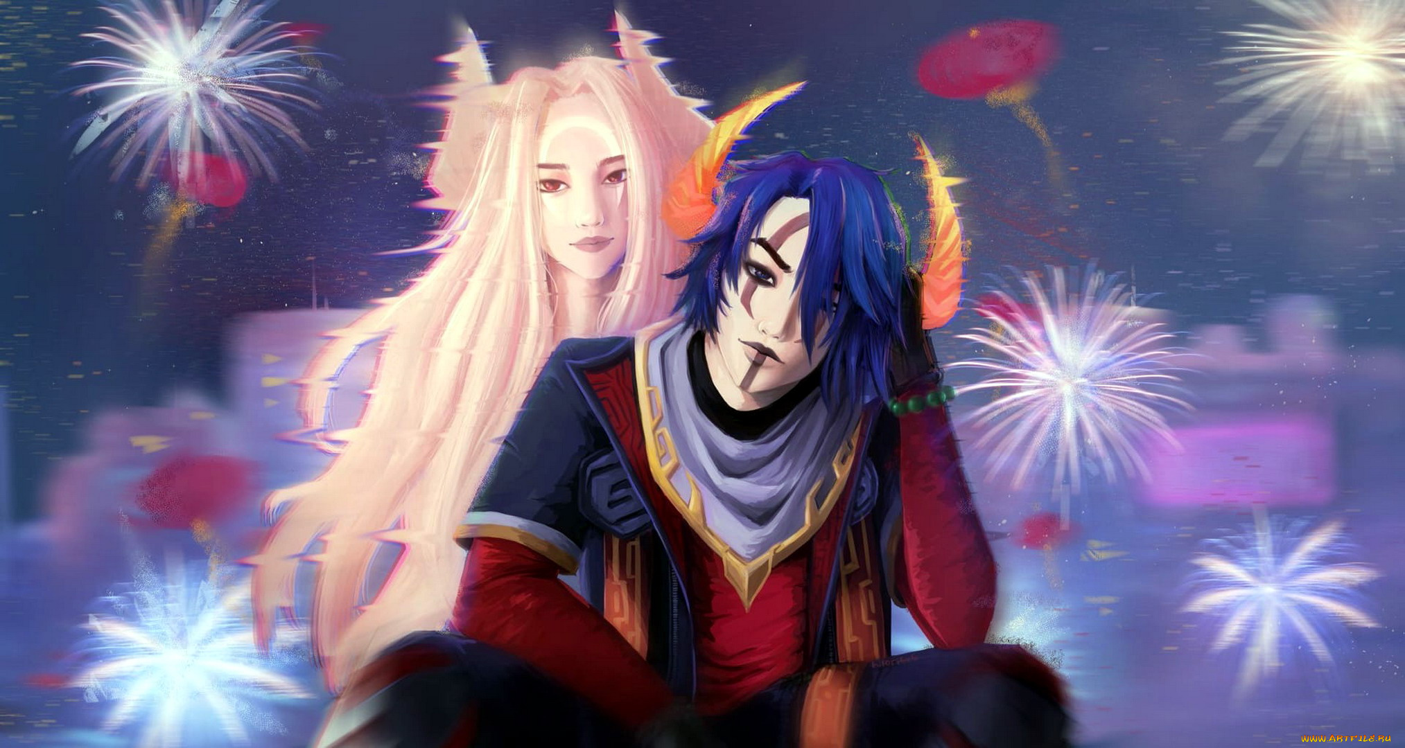 видео, игры, league, of, legends, брат, сестра, салют, alune, aphelios