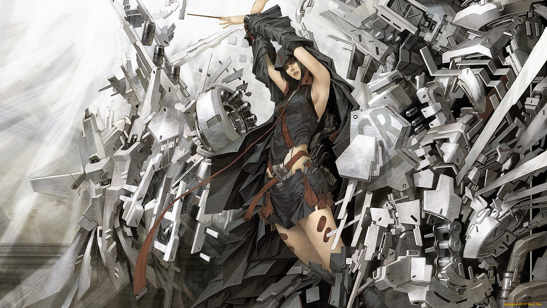 фэнтези, девушки, девушка, плалочка, механизм