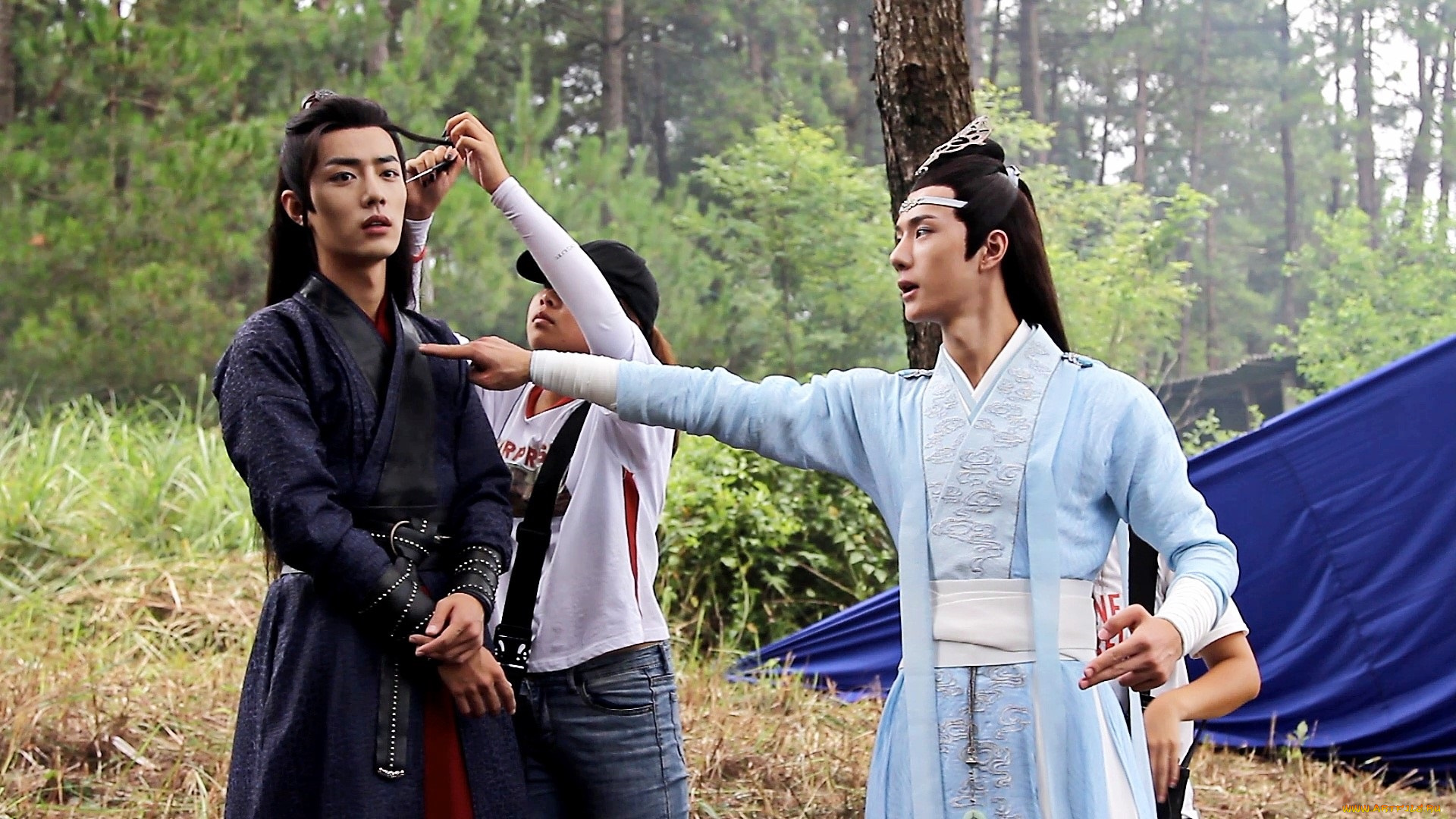 разное, знаменитости, ван, ибо, сяо, чжань, съемки, костюмы