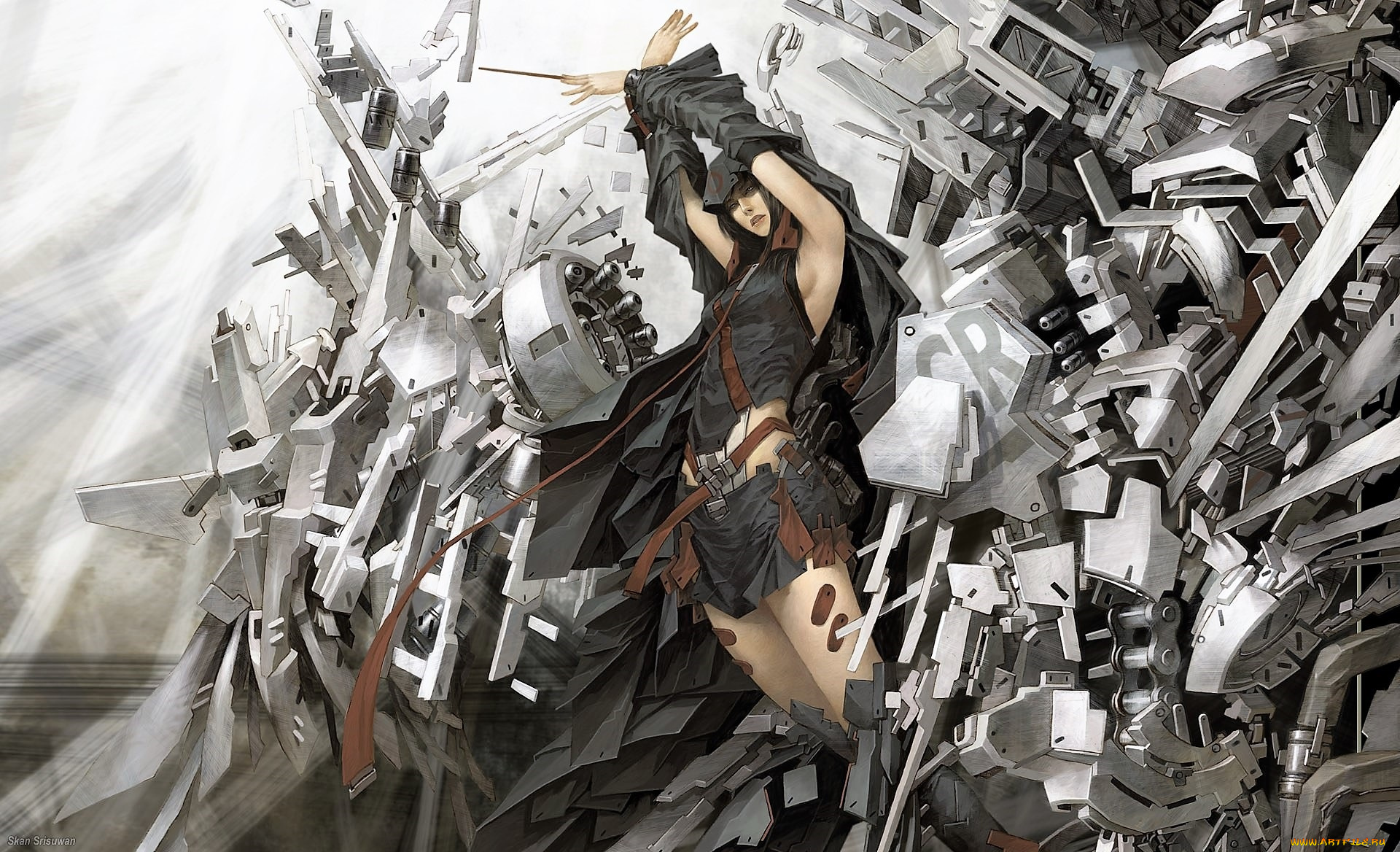 фэнтези, девушки, девушка, плалочка, механизм