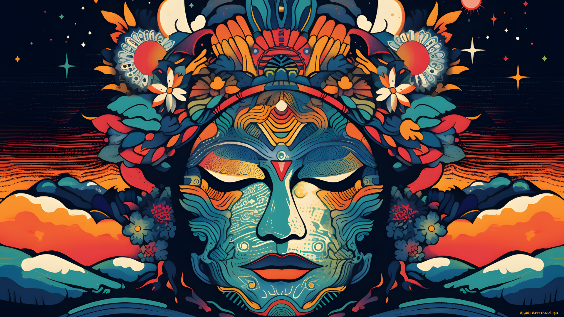 рисованное, -, другое, маска