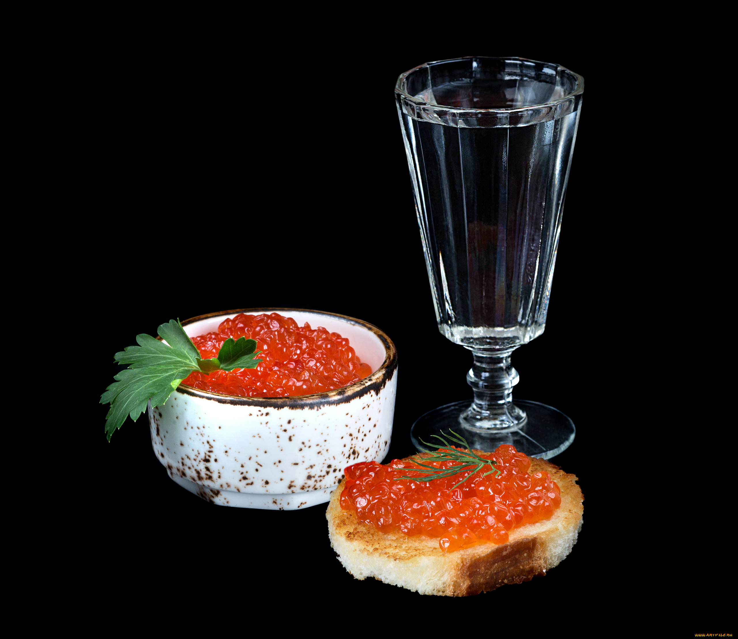 еда, икра, красная, деликатес, рюмка, водка