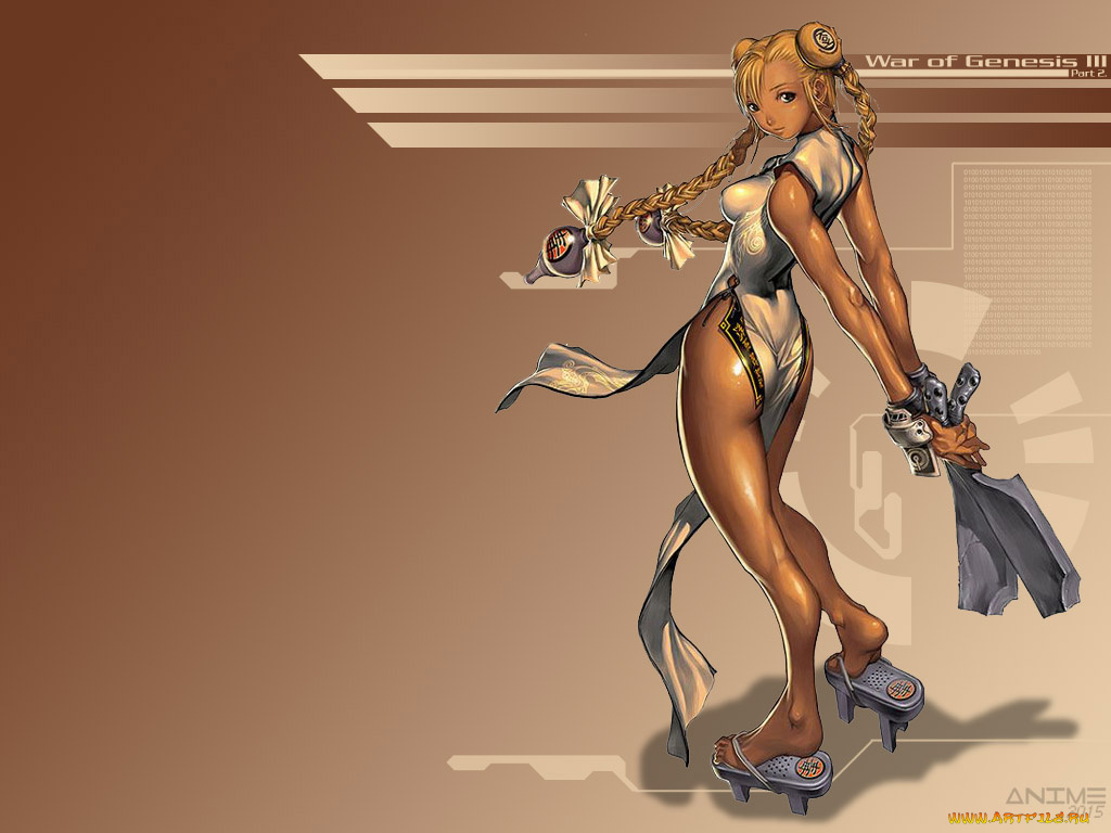 war, of, genesis, iii, аниме, the, девушка, глаза, волосы