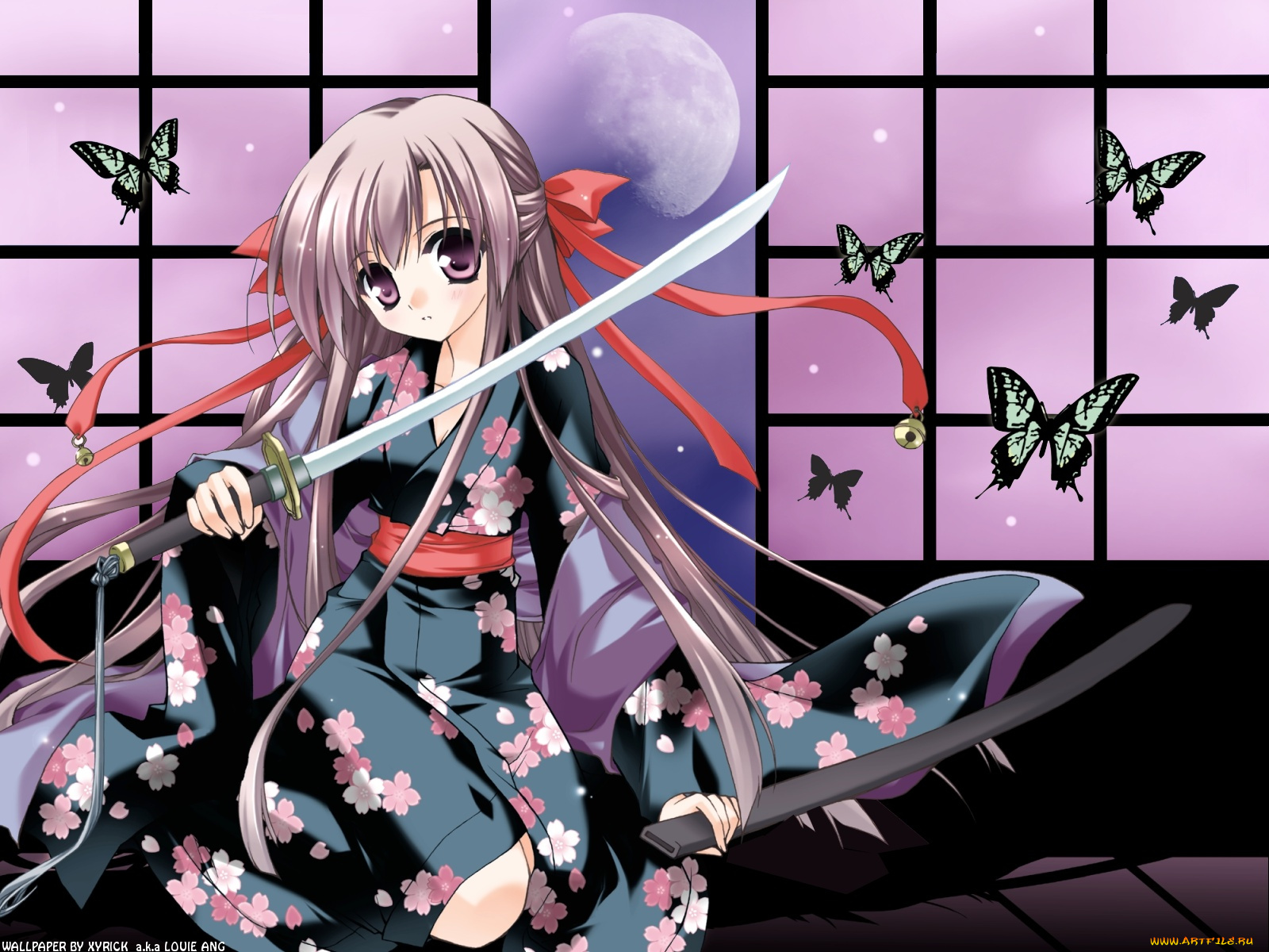 аниме, weapon, blood, technology