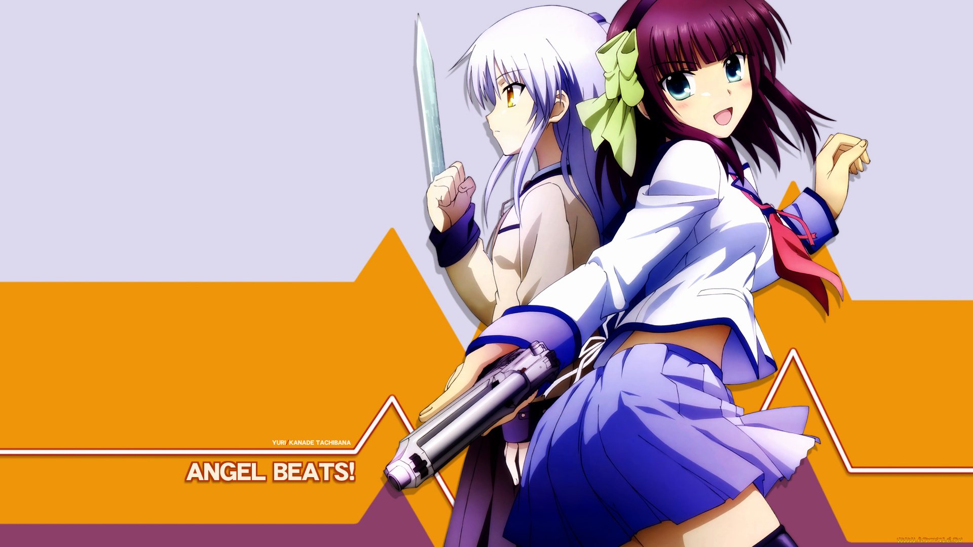 аниме, angel, beats