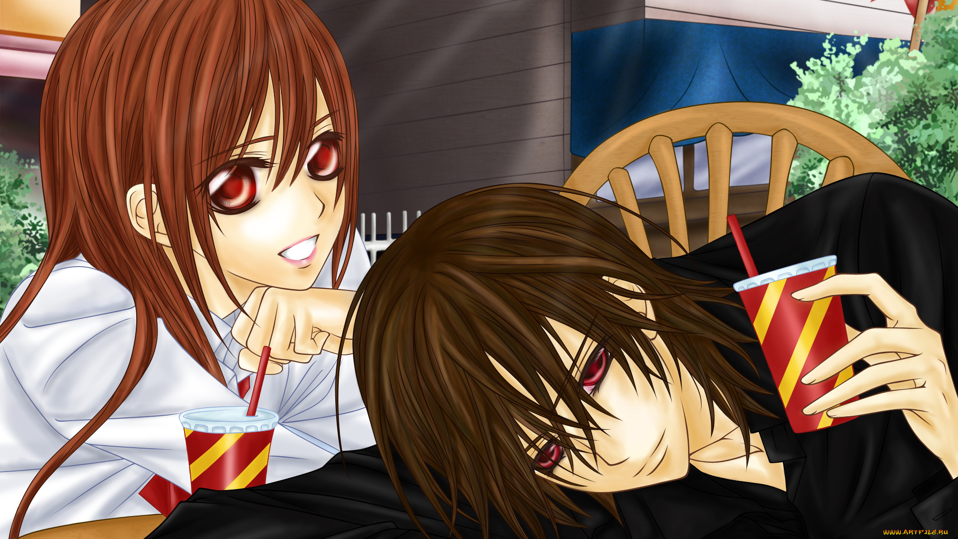 аниме, vampire, knight