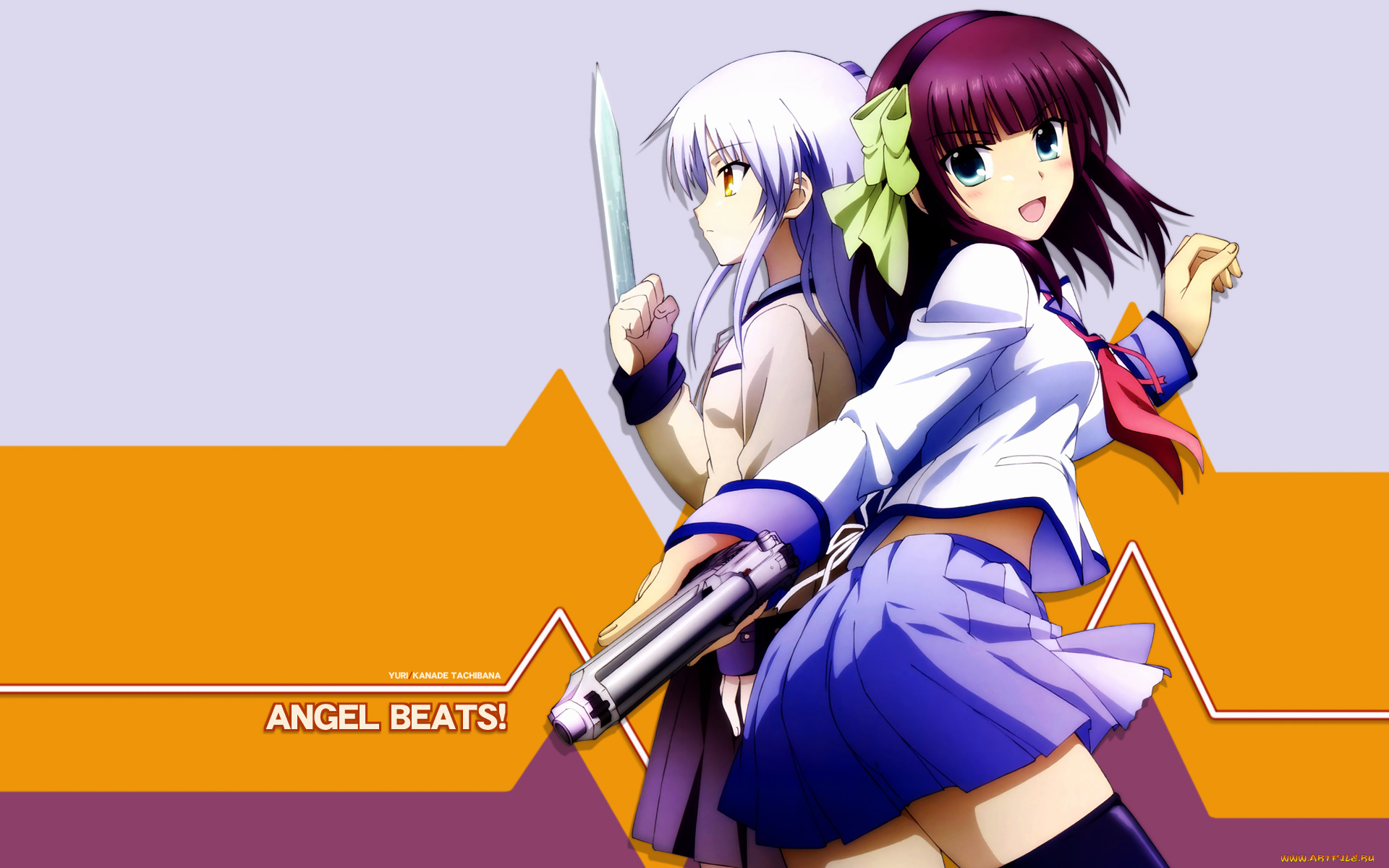 аниме, angel, beats
