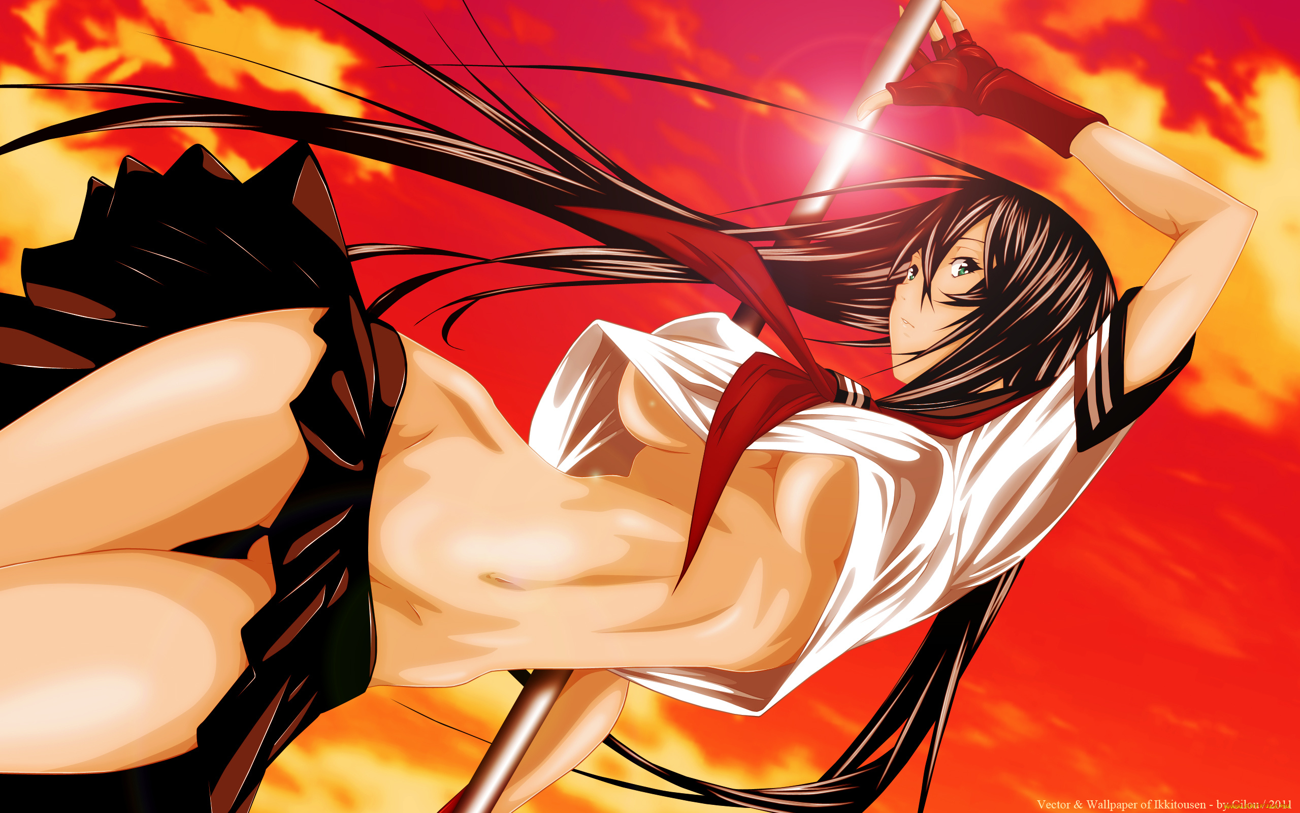 ikkitousen, аниме, ikki, tousen, kanu, unchou