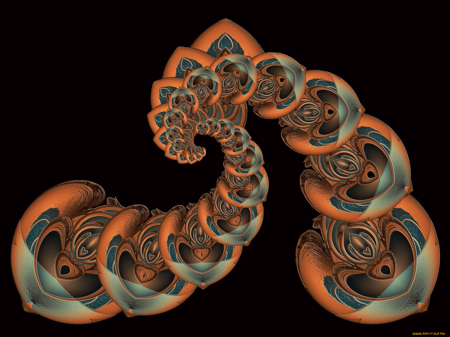 3д, графика, fractal, фракталы, фон, цвета, узор