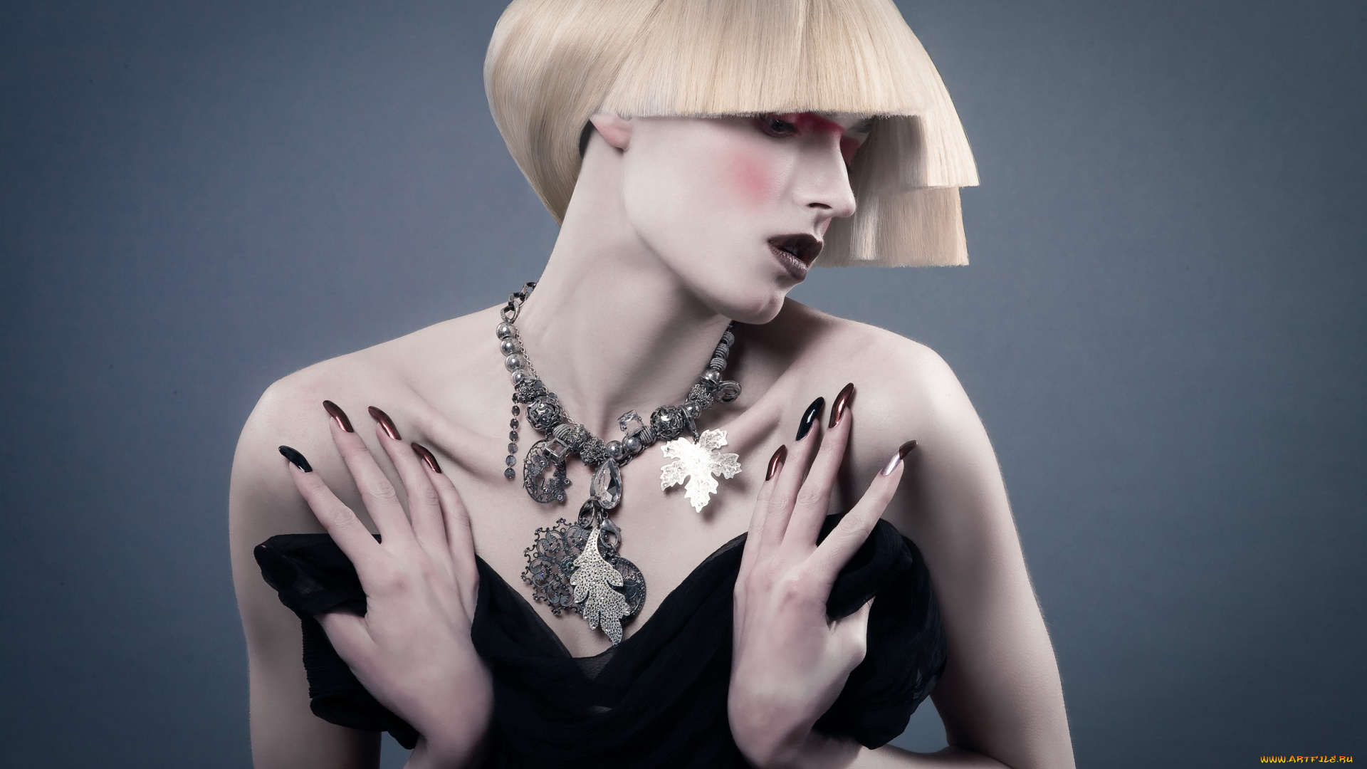 -Unsort, Креатив, девушки, unsort, креатив, ожерелье, стрижка, каре