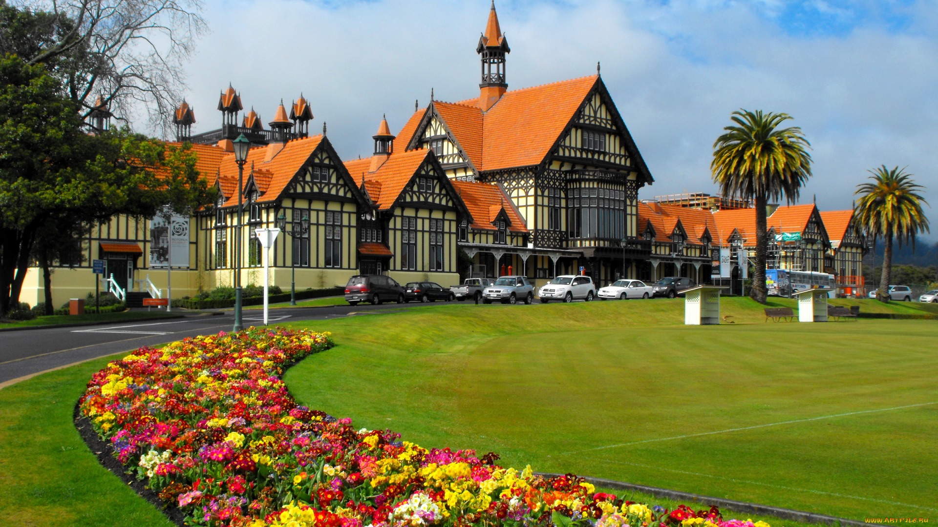 new, zealand, rotorua, города, улицы, площади, набережные