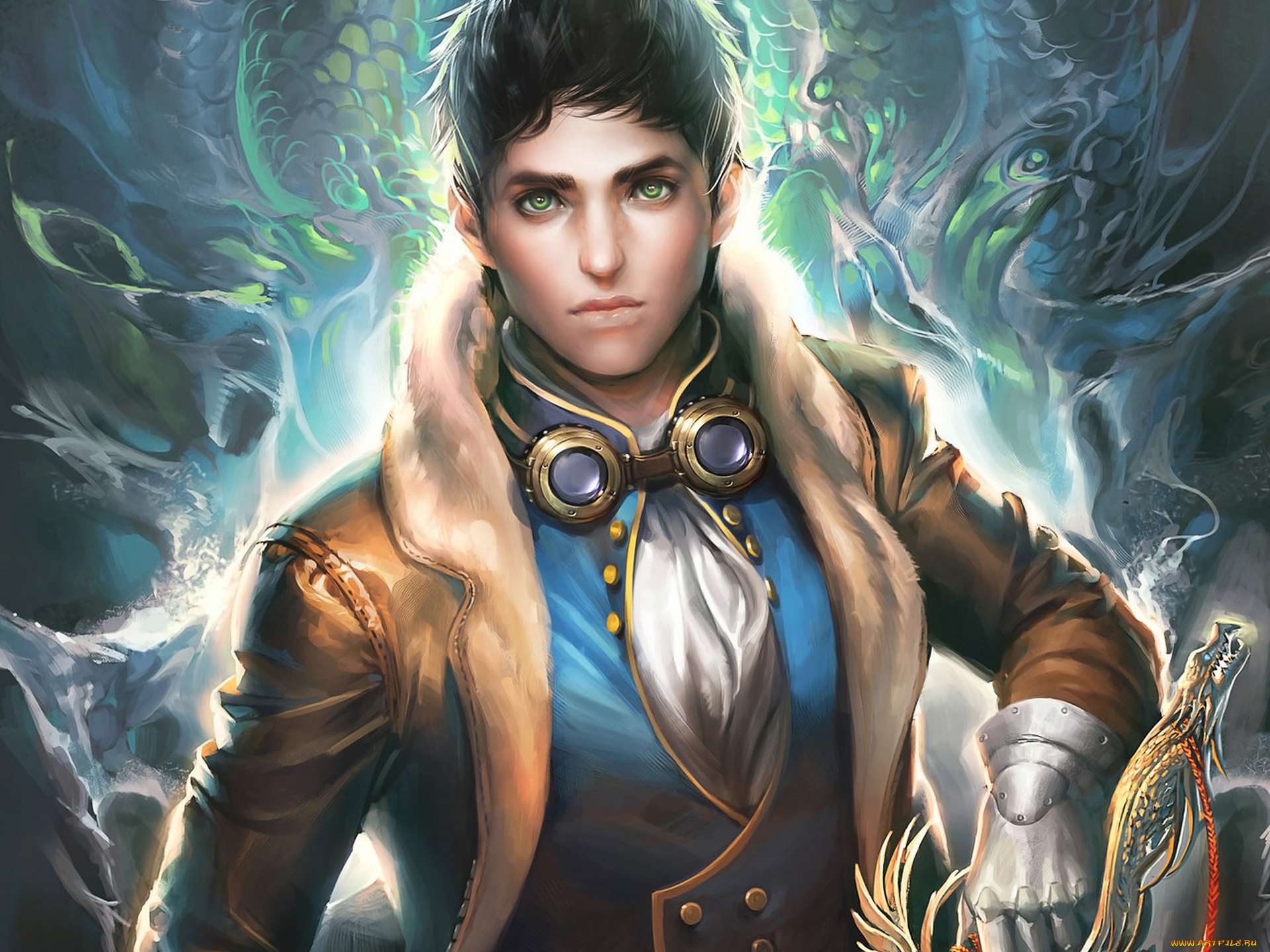 фэнтези, люди, парень