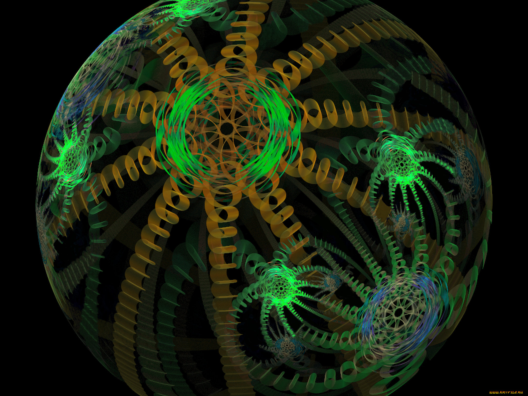 3д, графика, fractal, фракталы, узор, цвета, фон