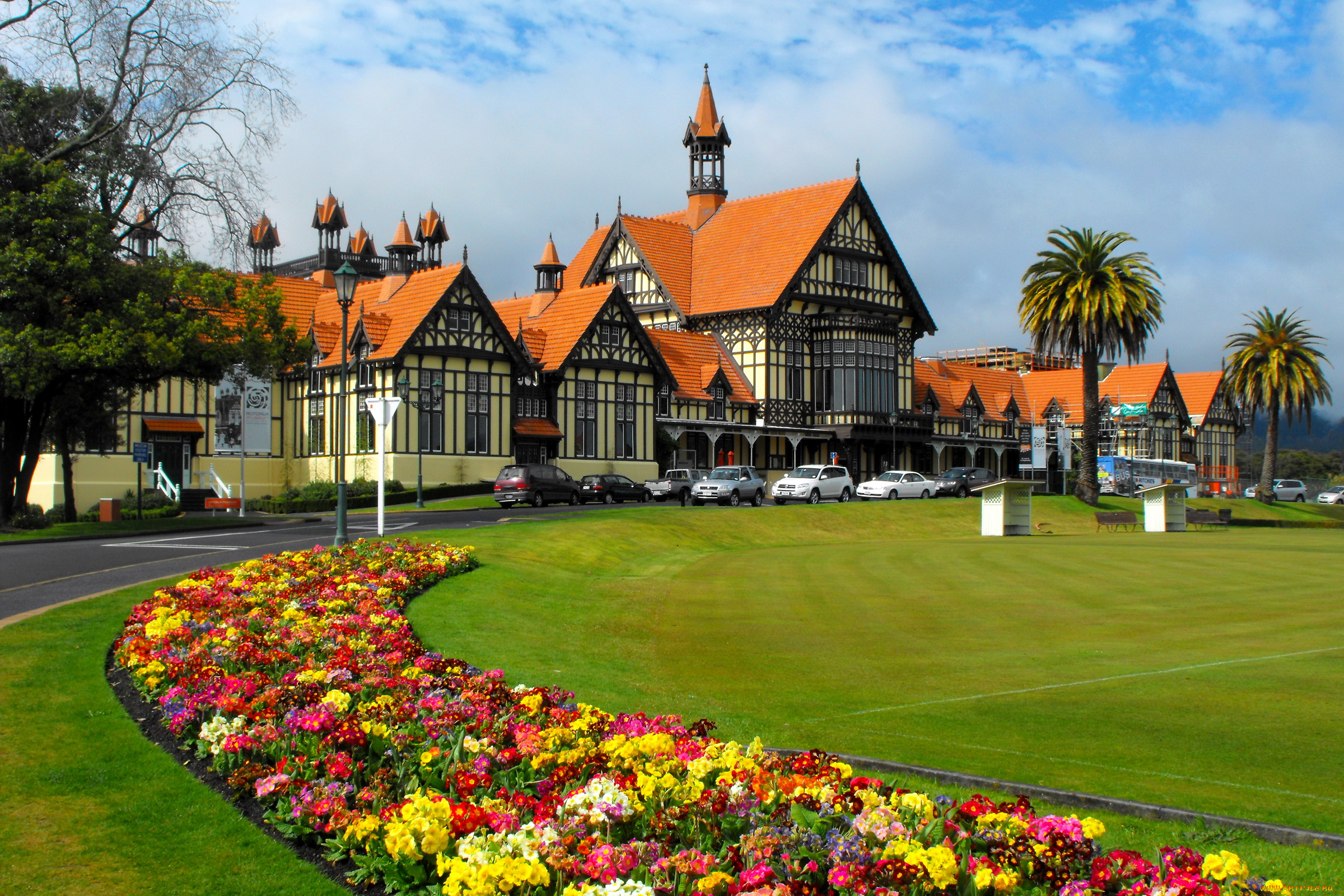 new, zealand, rotorua, города, улицы, площади, набережные