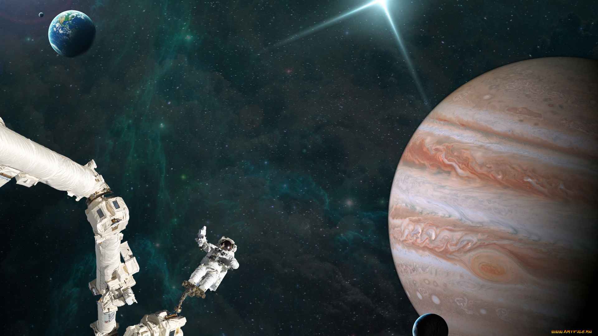 космос, астронавты, космонавты, планеты, космонавт