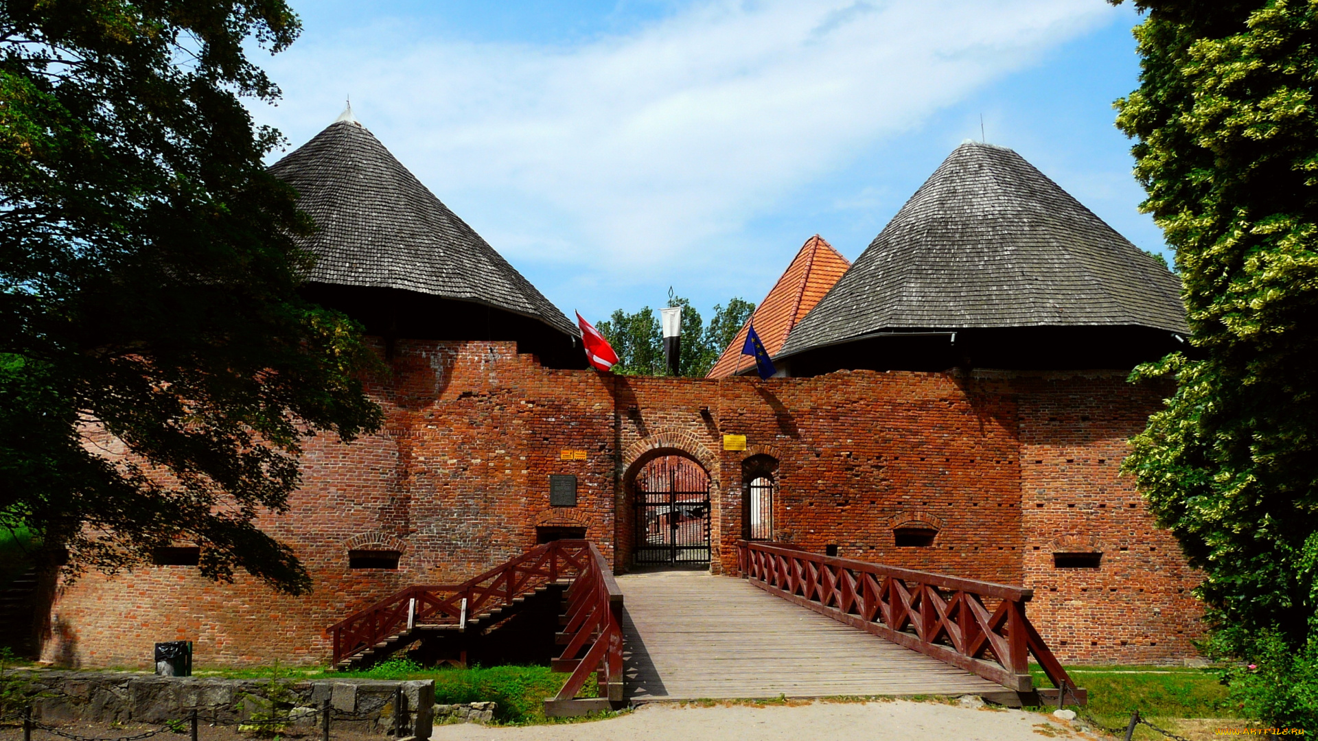 польша, замок, мендзыжеч, города, дворцы, замки, крепости