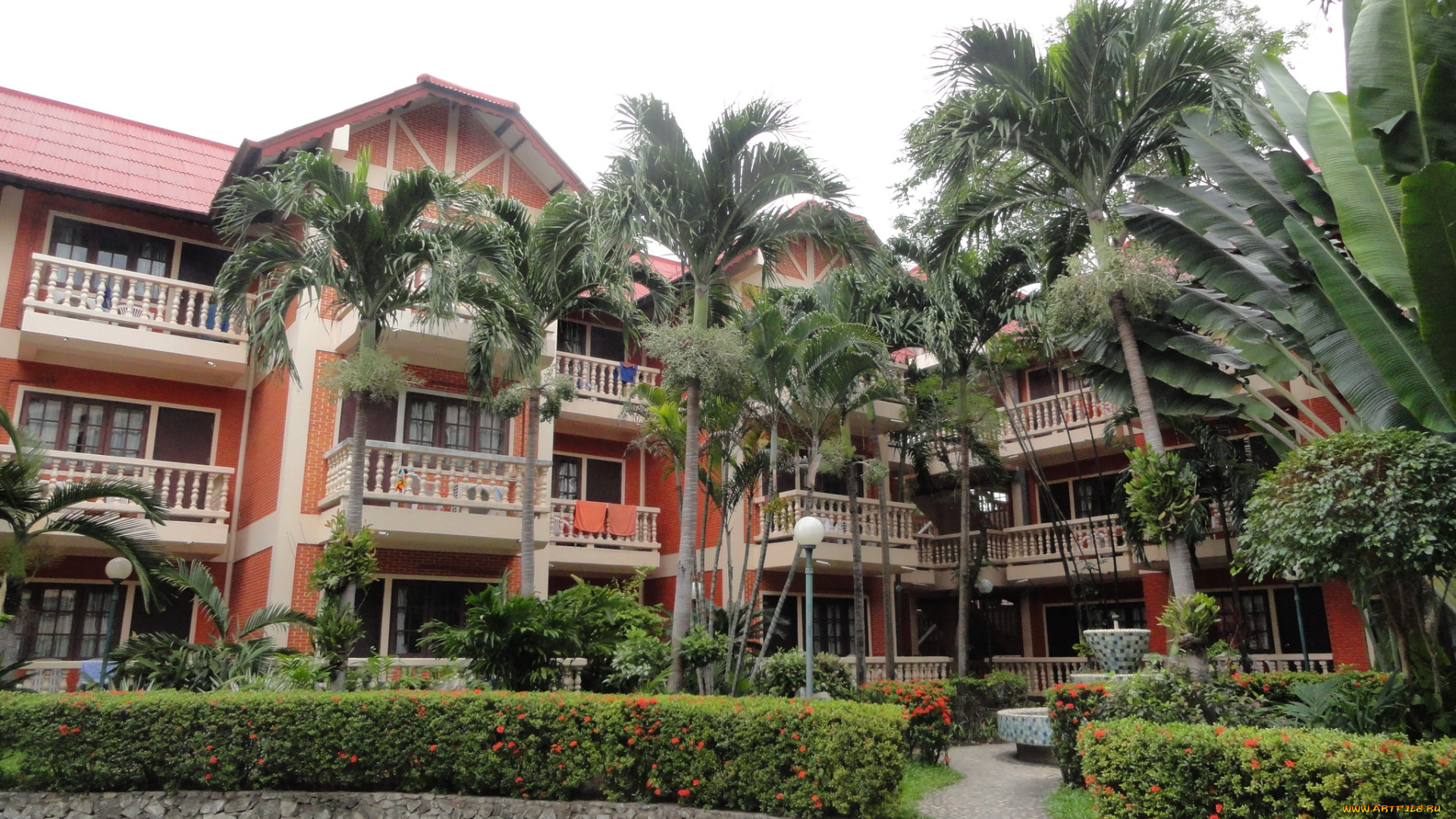 таиланд, Чонбури, города, здания, дома, курорт, парк