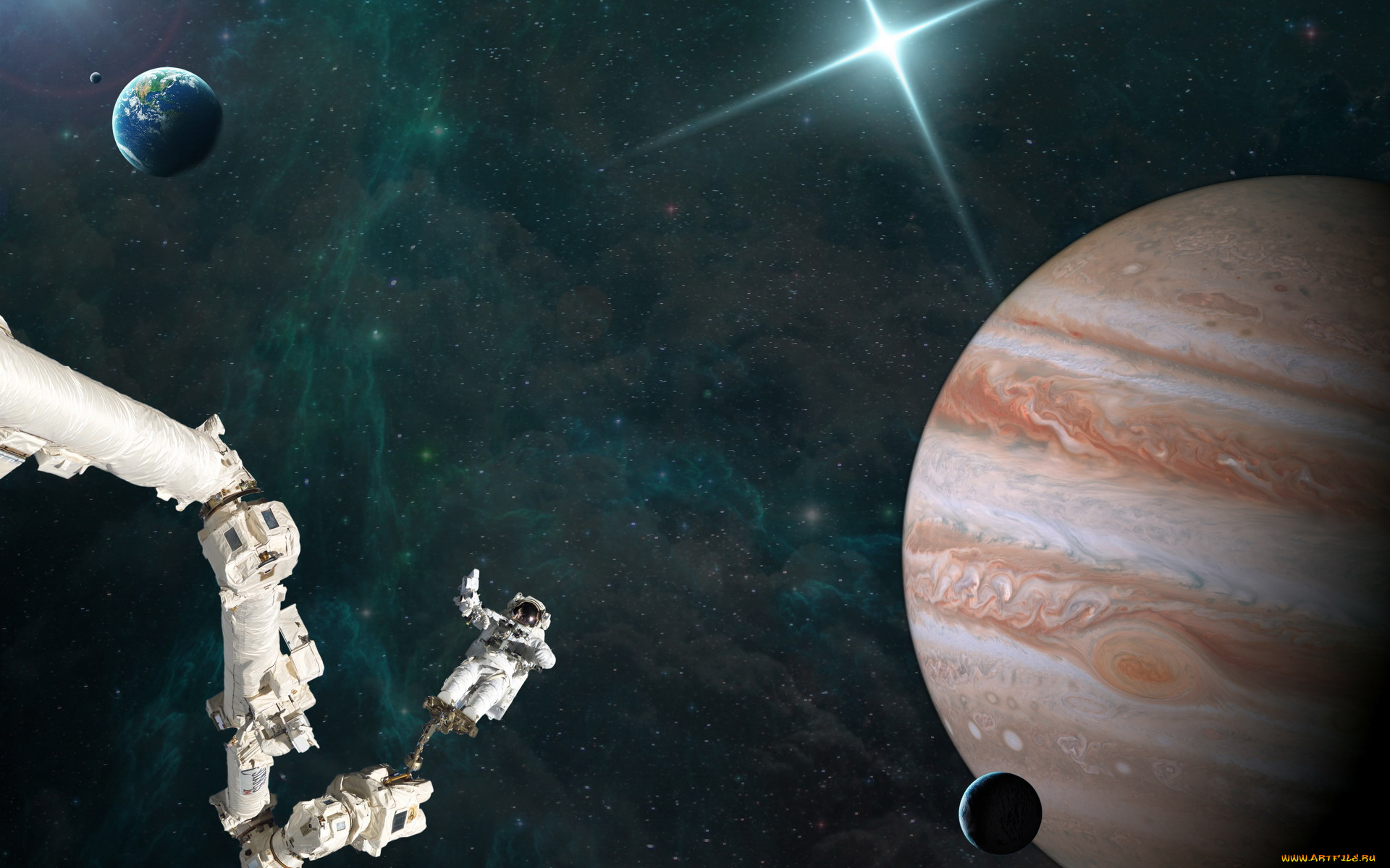 космос, астронавты, космонавты, планеты, космонавт